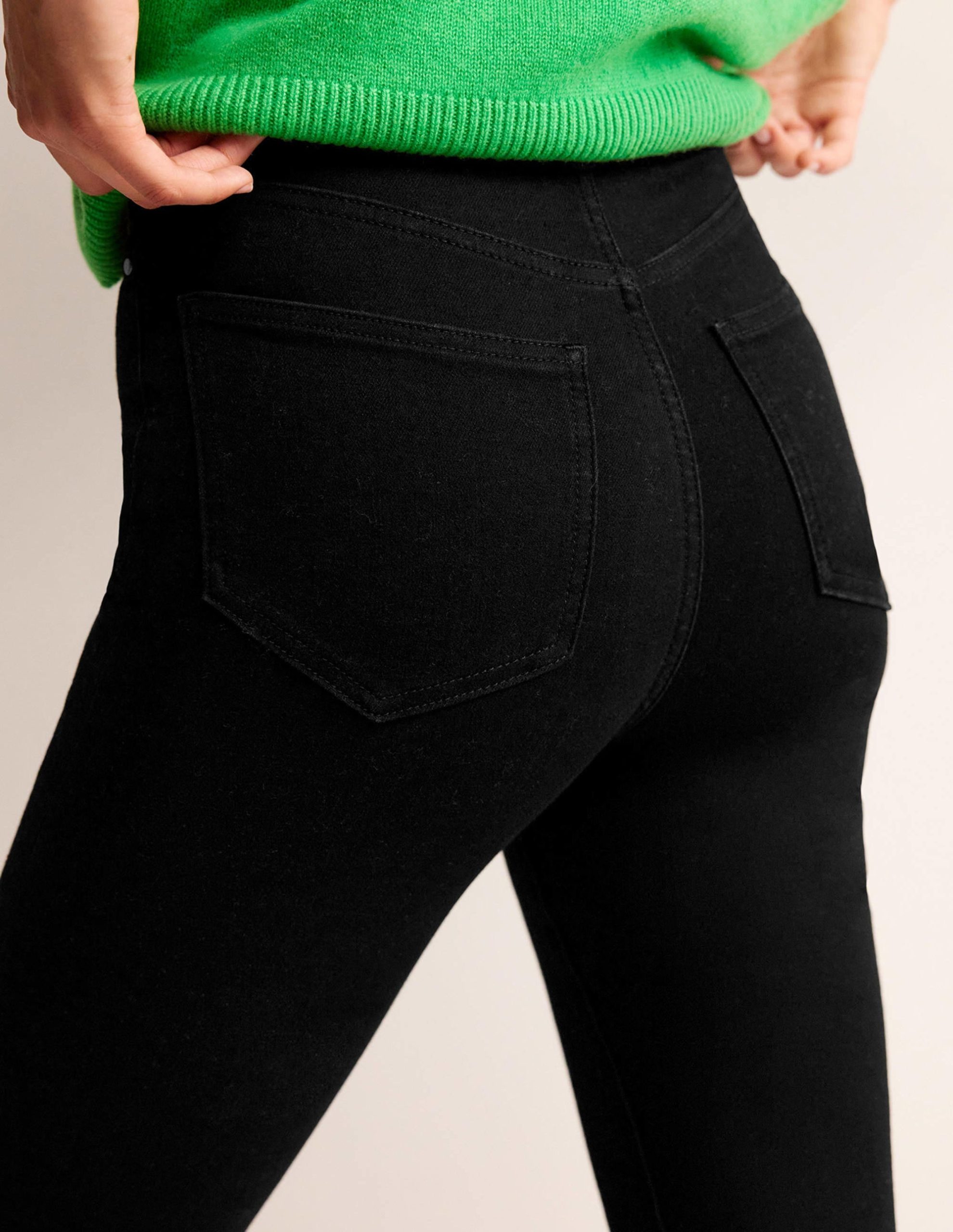 High Rise Sculpted Skinny Jean-Black - Image 2