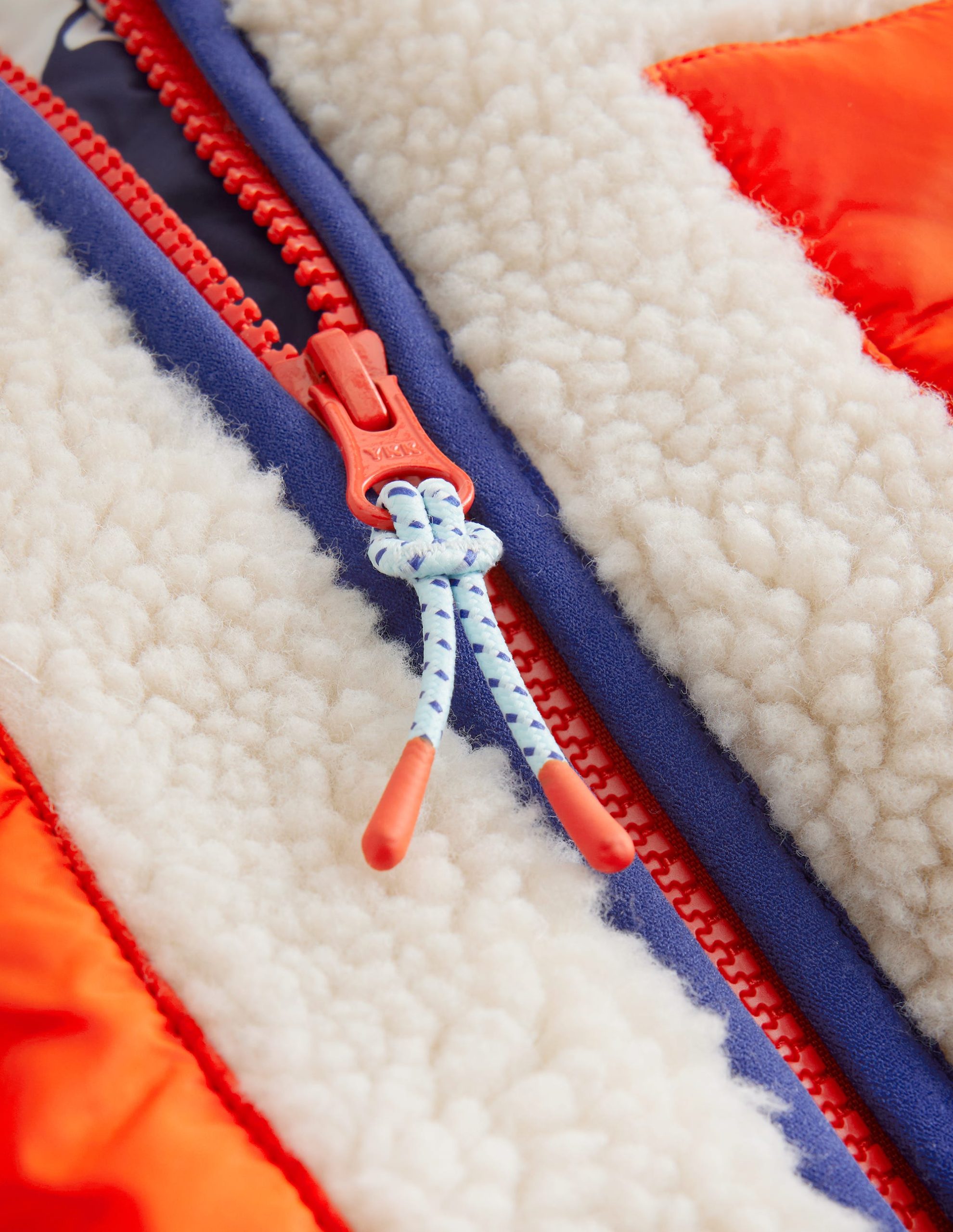 Borg Mix Jacket-College Navy Dino/ Borg - Image 5