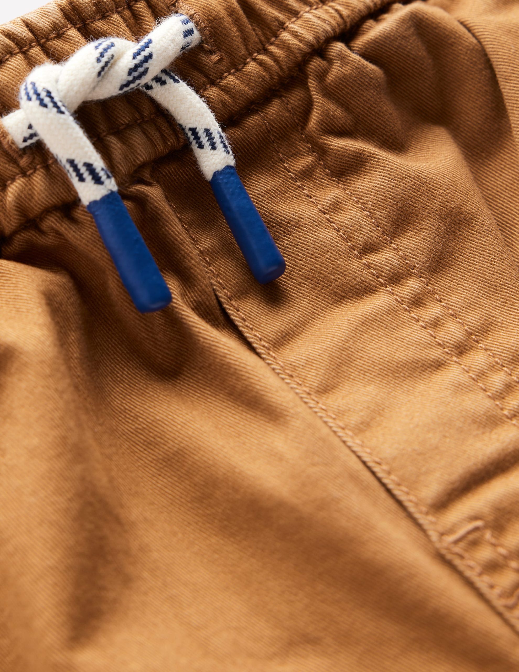 Slim Pull On Trousers-Butterscotch Brown - Image 3