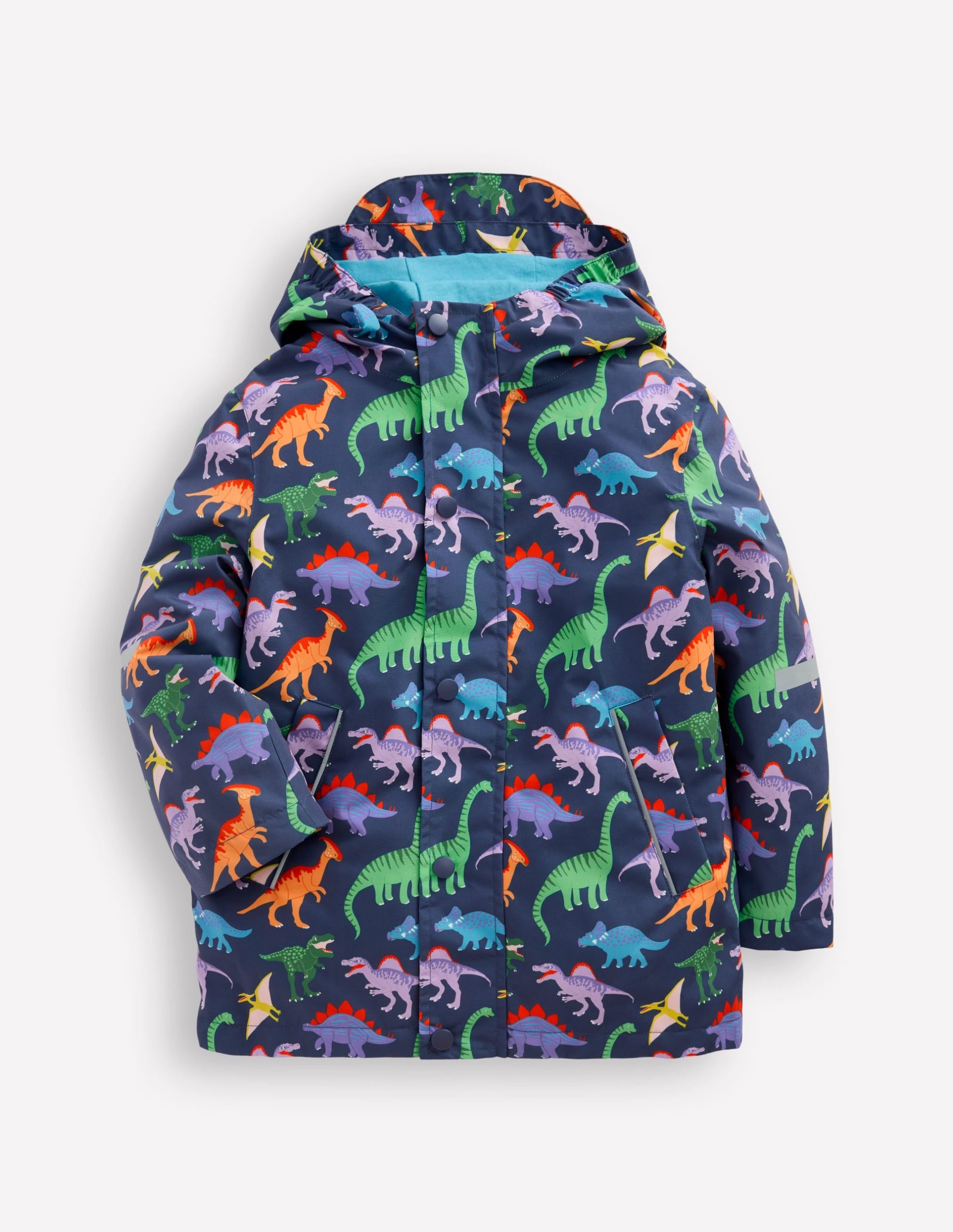 Waterproof Fisherman's Jacket-Robot Blue Dinos - Image 2