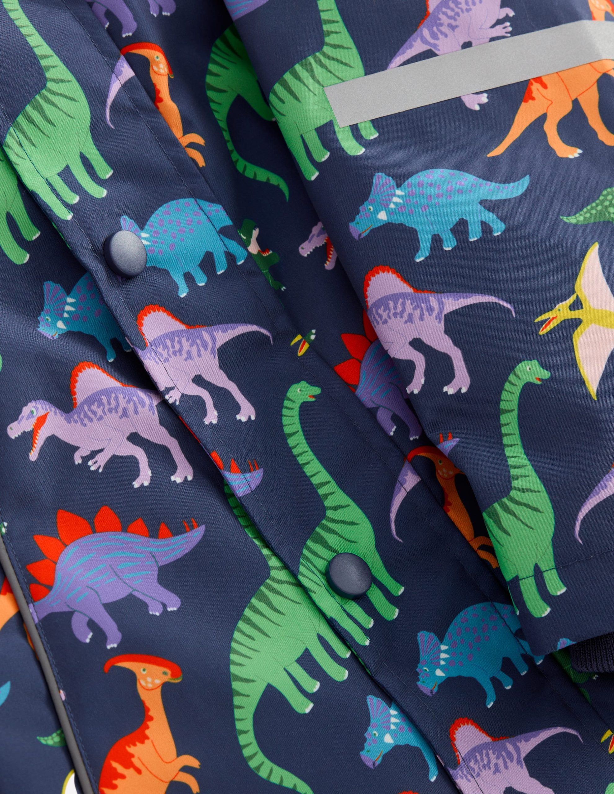 Waterproof Fisherman's Jacket-Robot Blue Dinos - Image 4