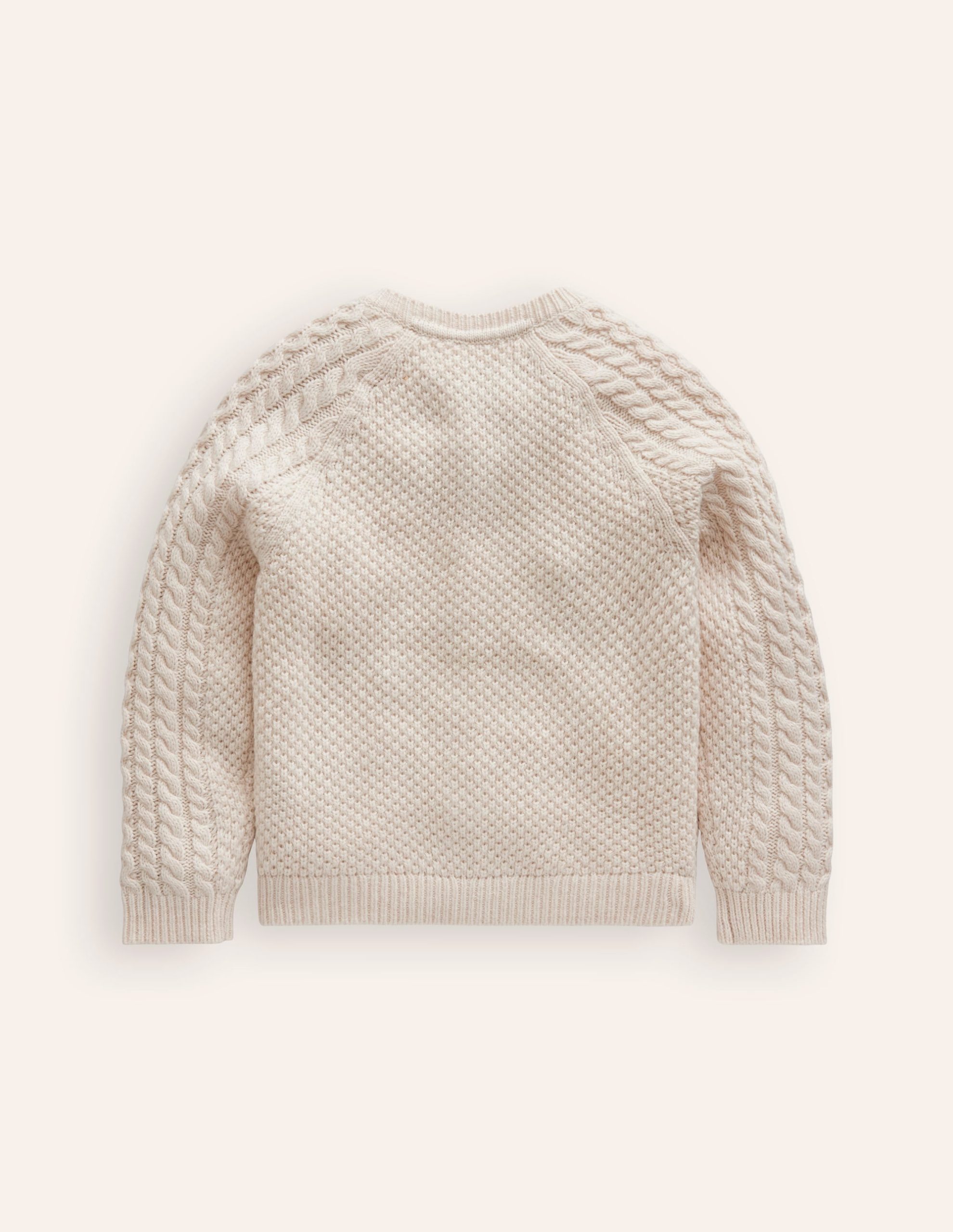 Heritage Cable Cardigan-Ecru - Image 3
