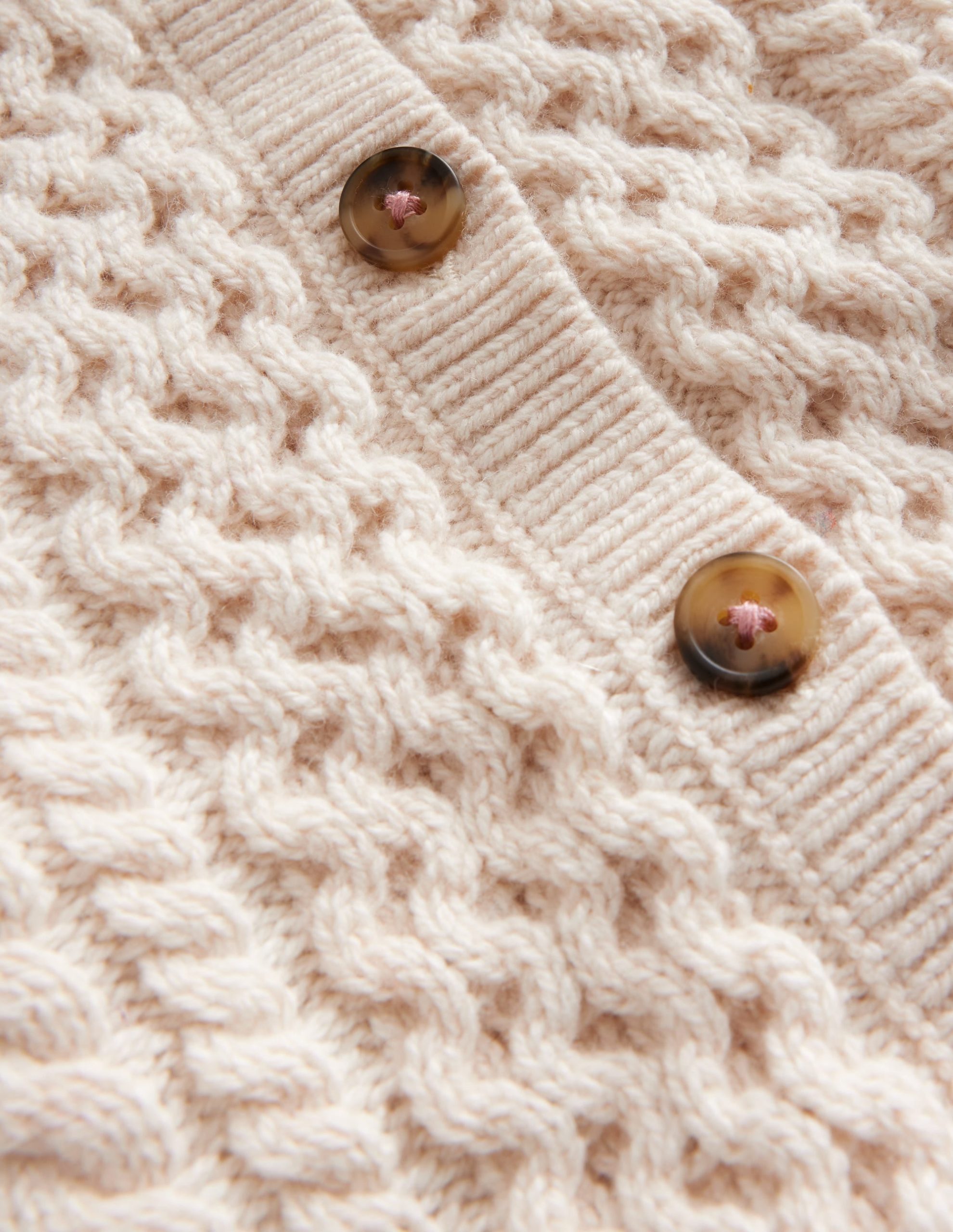 Heritage Cable Cardigan-Ecru - Image 4