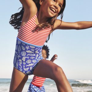 Hotchpotch Swimsuit-Sapphire Blue Seashore