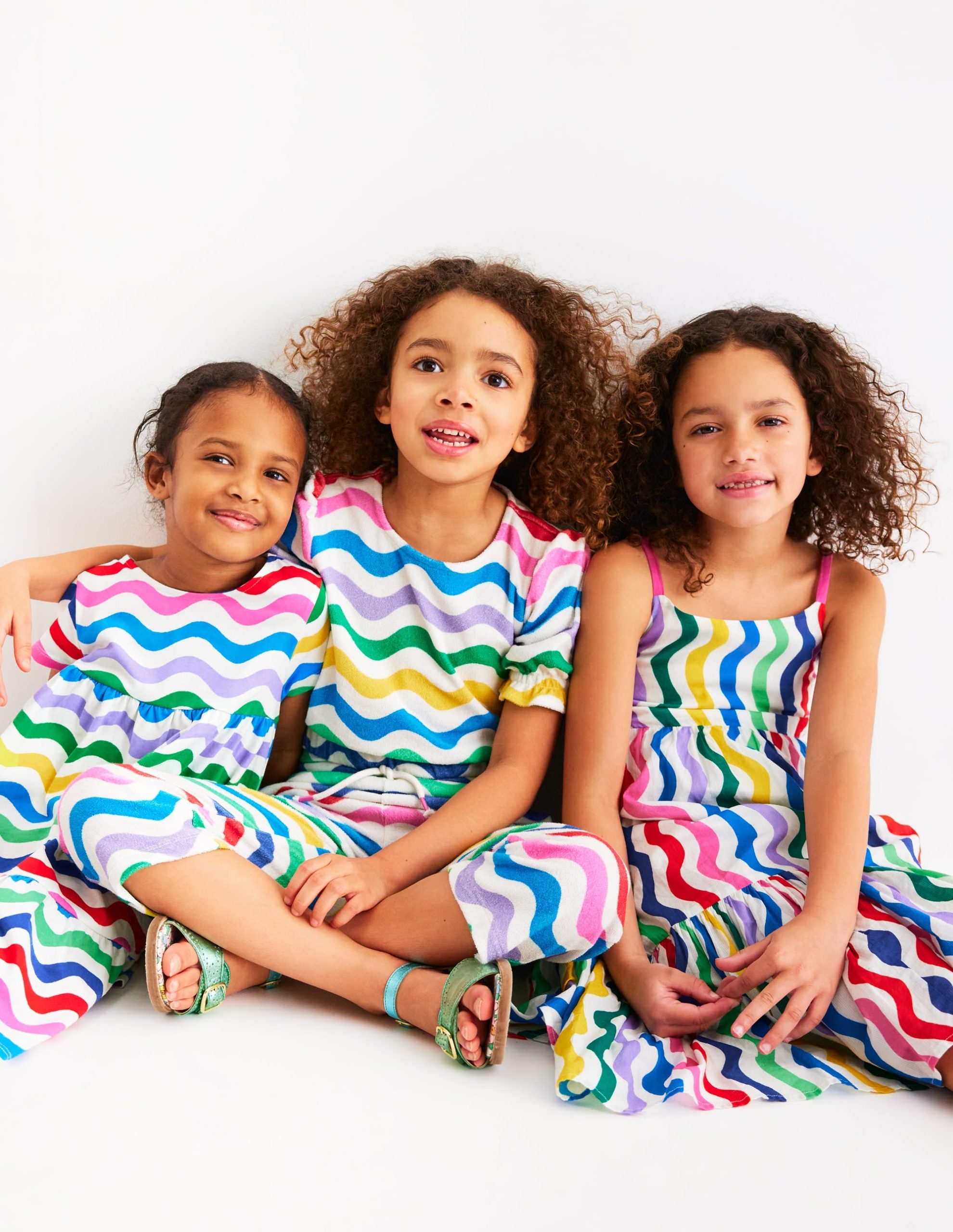 Aurelia Tiered Twirly Dress-Multi Wave - Image 5