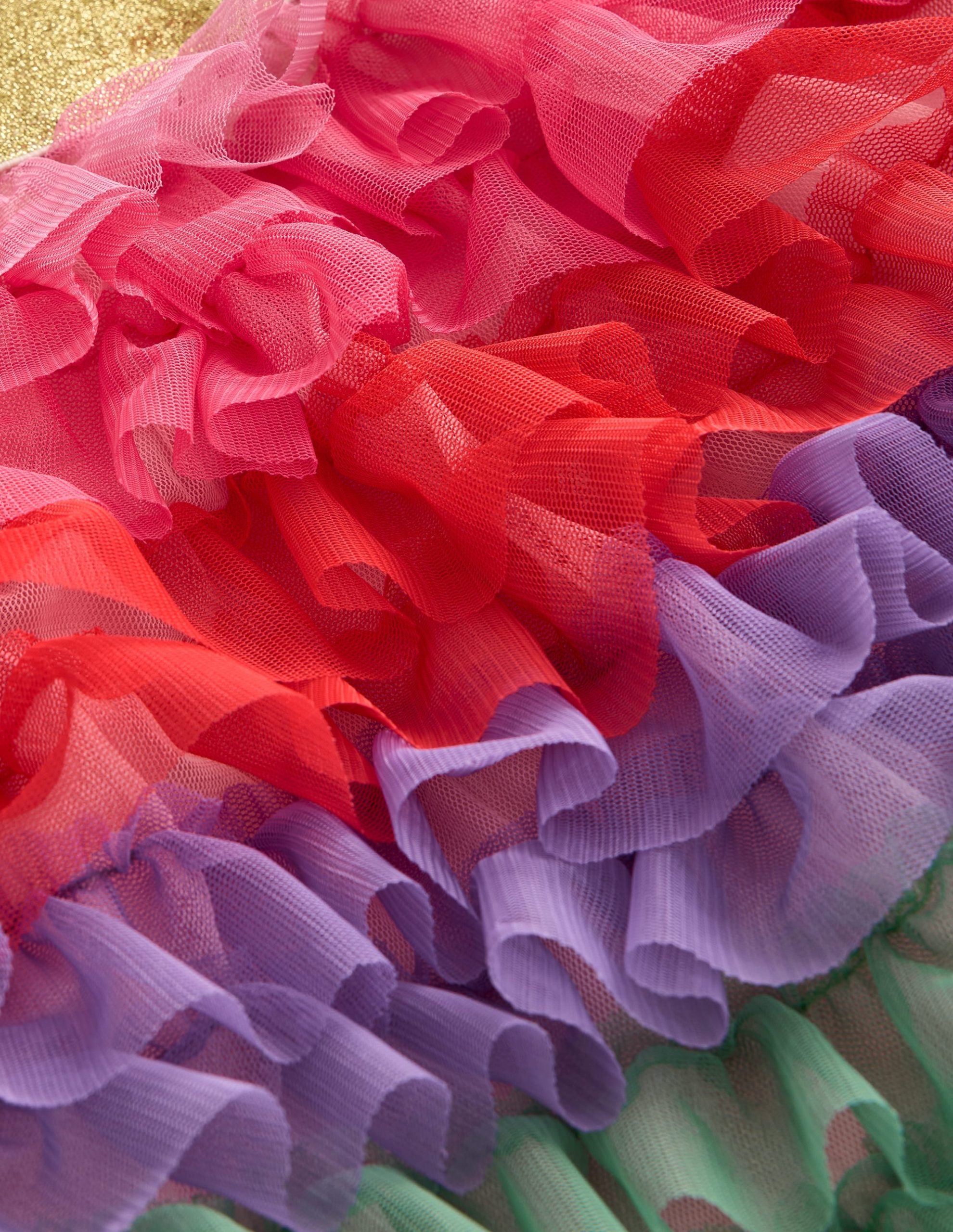 Rainbow Tulle Skirt-Multi Rainbow - Image 3