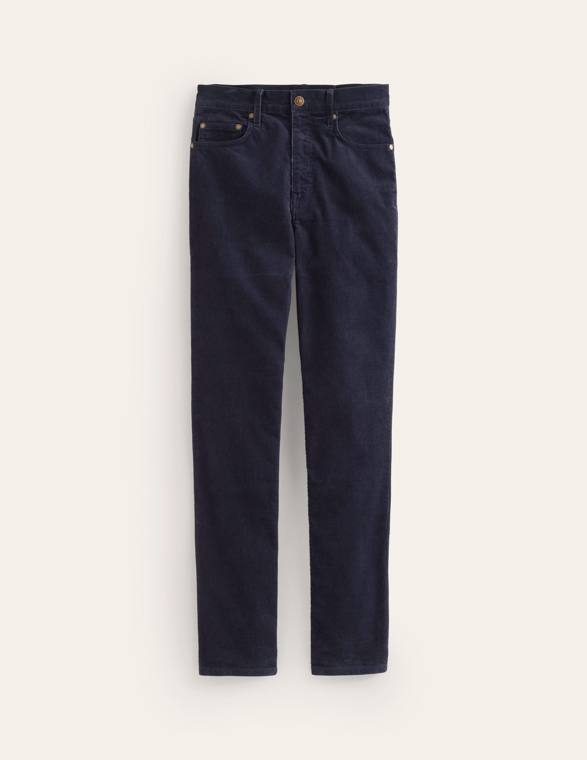 5 Pocket Cord Slim Jeans-Navy - Image 5