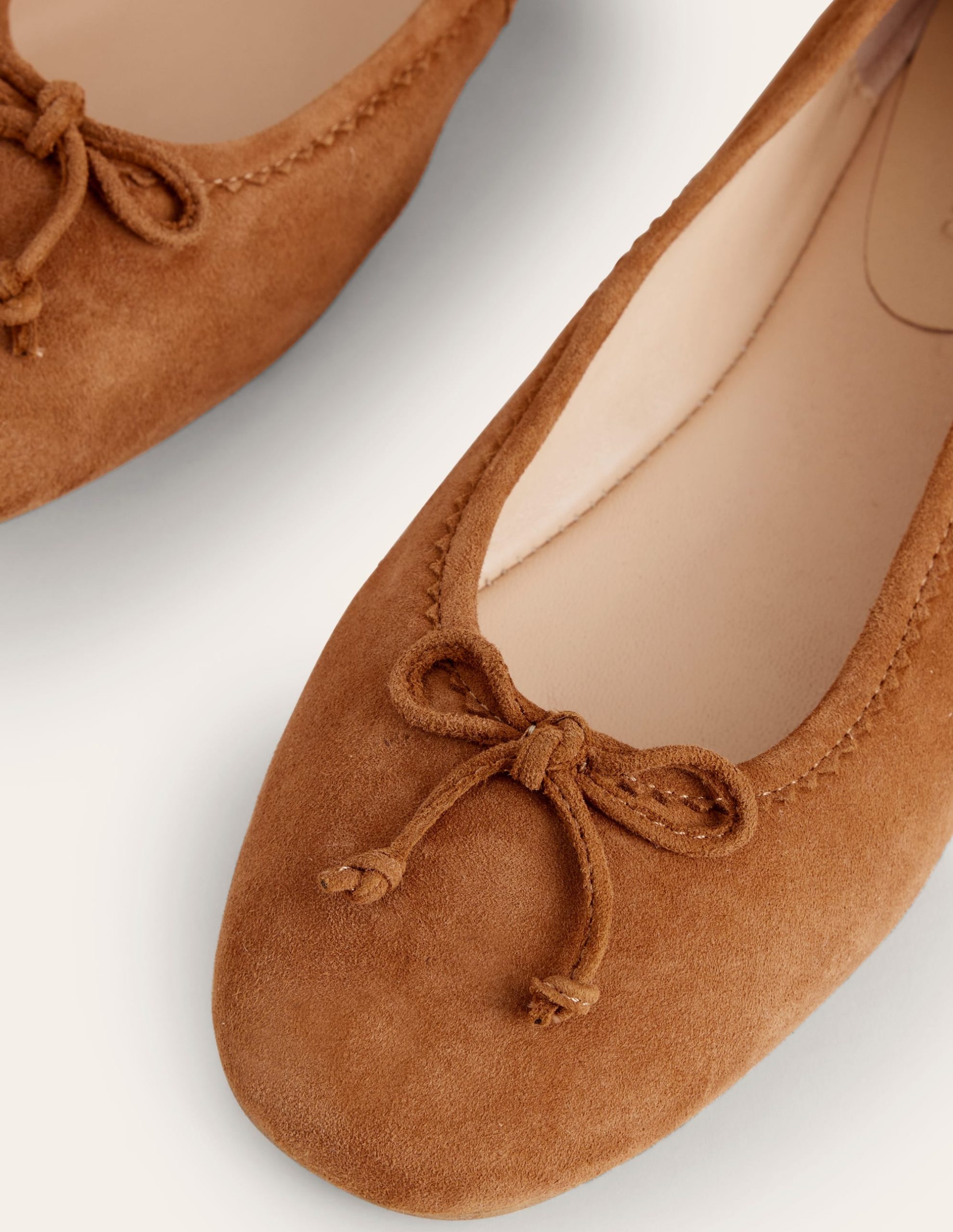 Kitty Flexi Sole Ballet Flats-Ginger Snap Suede - Image 3