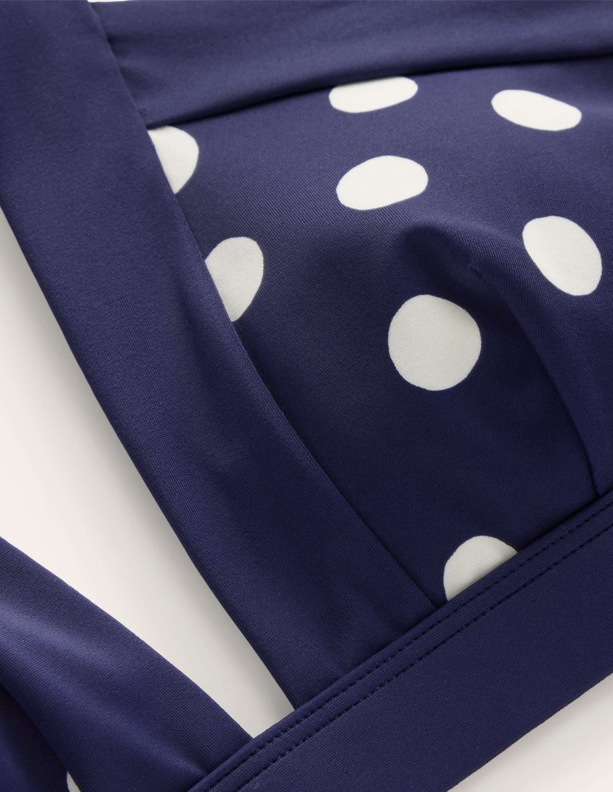 Ithaca Halter Bikini Top-Navy Spot - Image 6