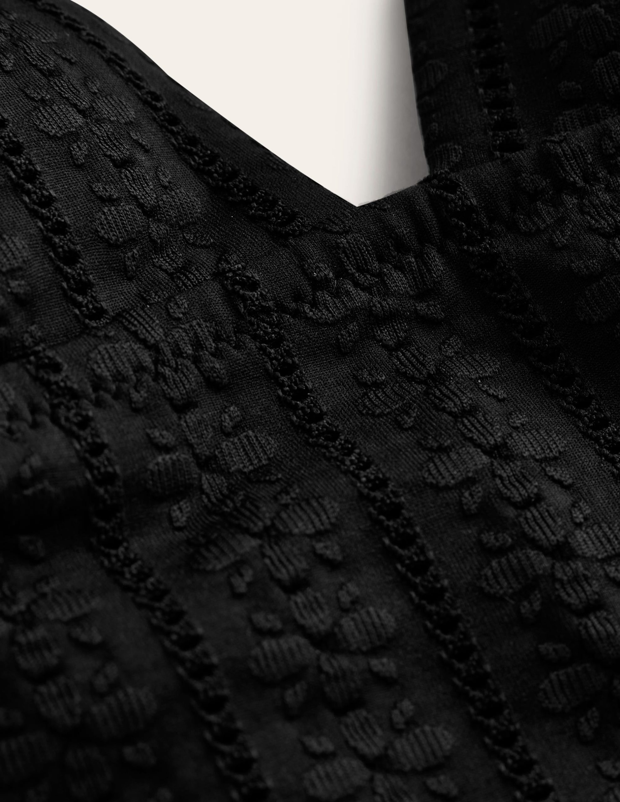 Symi String Swimsuit-Black Floral Texture - Image 6