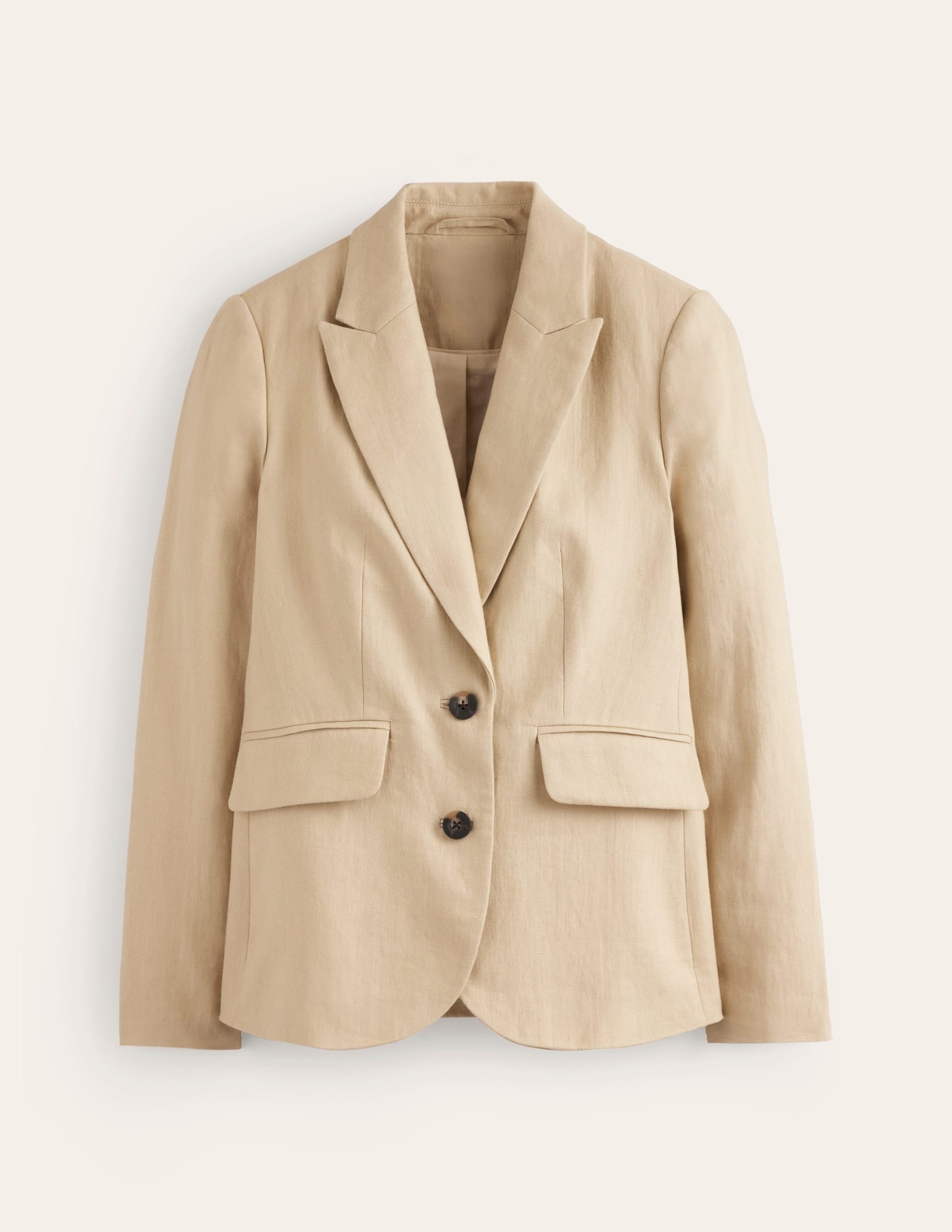 Marylebone Linen Blazer-Neutral - Image 5