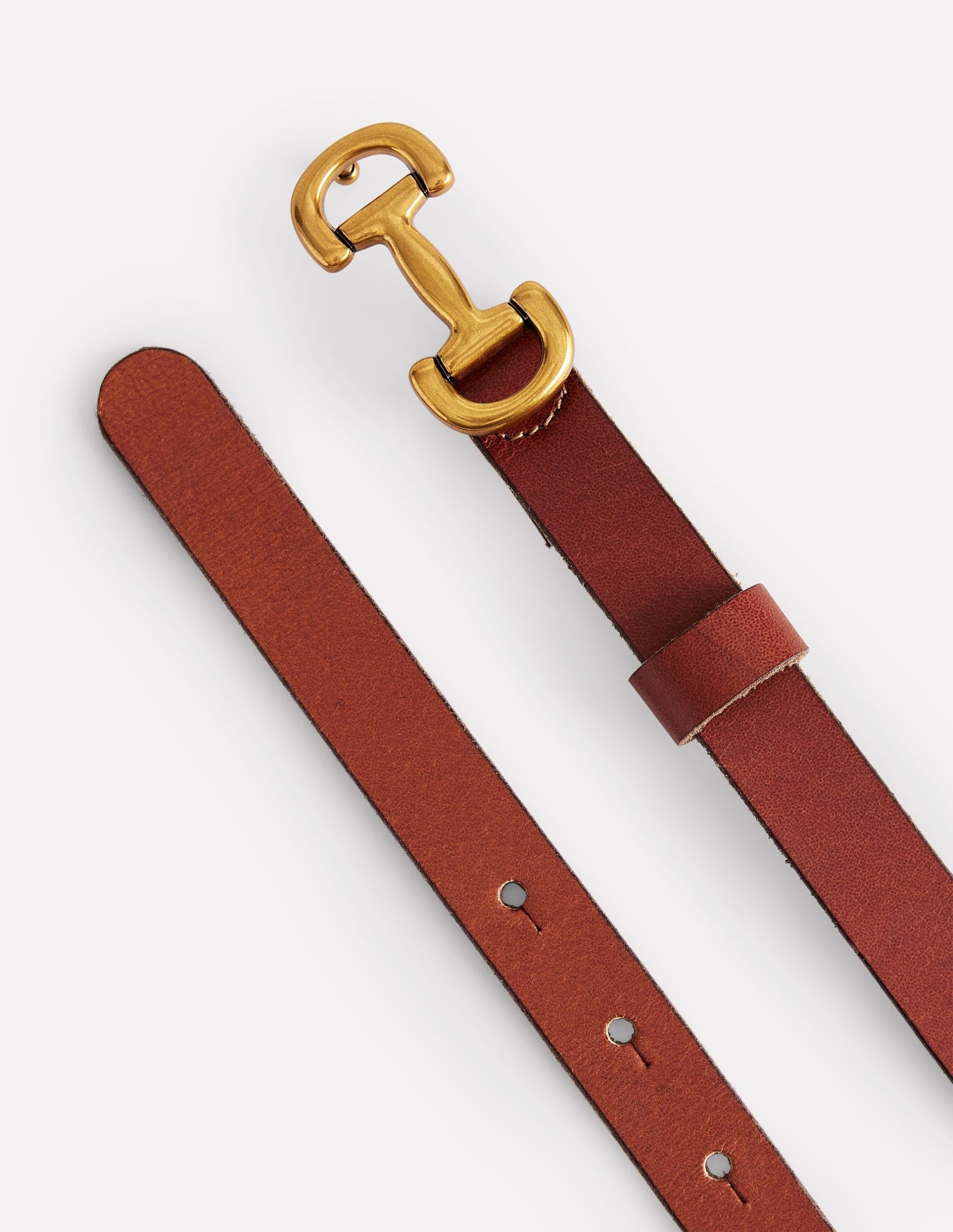 Iris Skinny Snaffle Trim Belt-Tan - Image 3