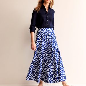 Lorna Tiered Maxi Skirt-Surf the web. Maze