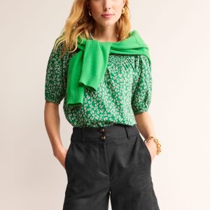 Westbourne Linen Shorts-Black