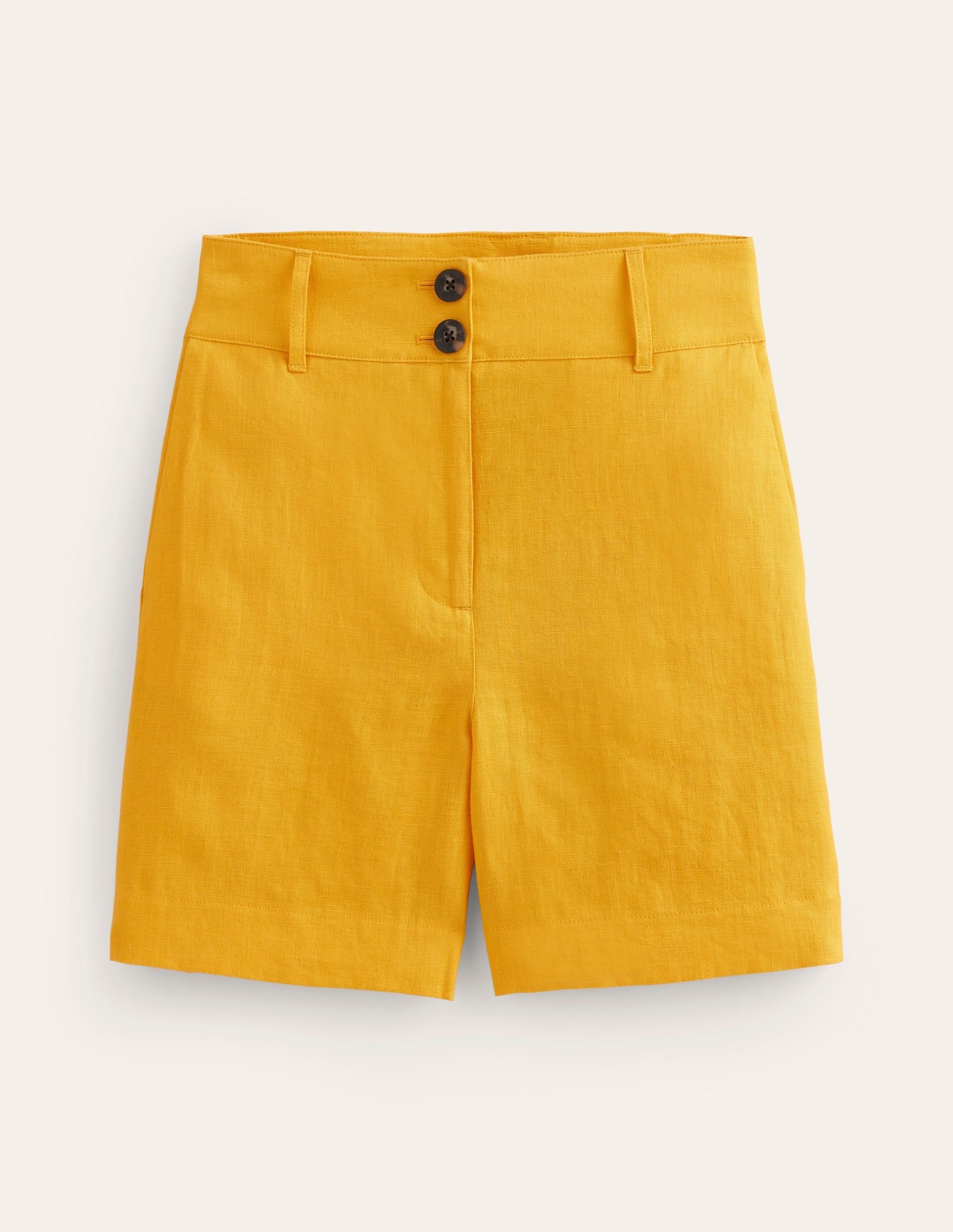 Westbourne Linen Shorts-Artisan Gold - Image 6