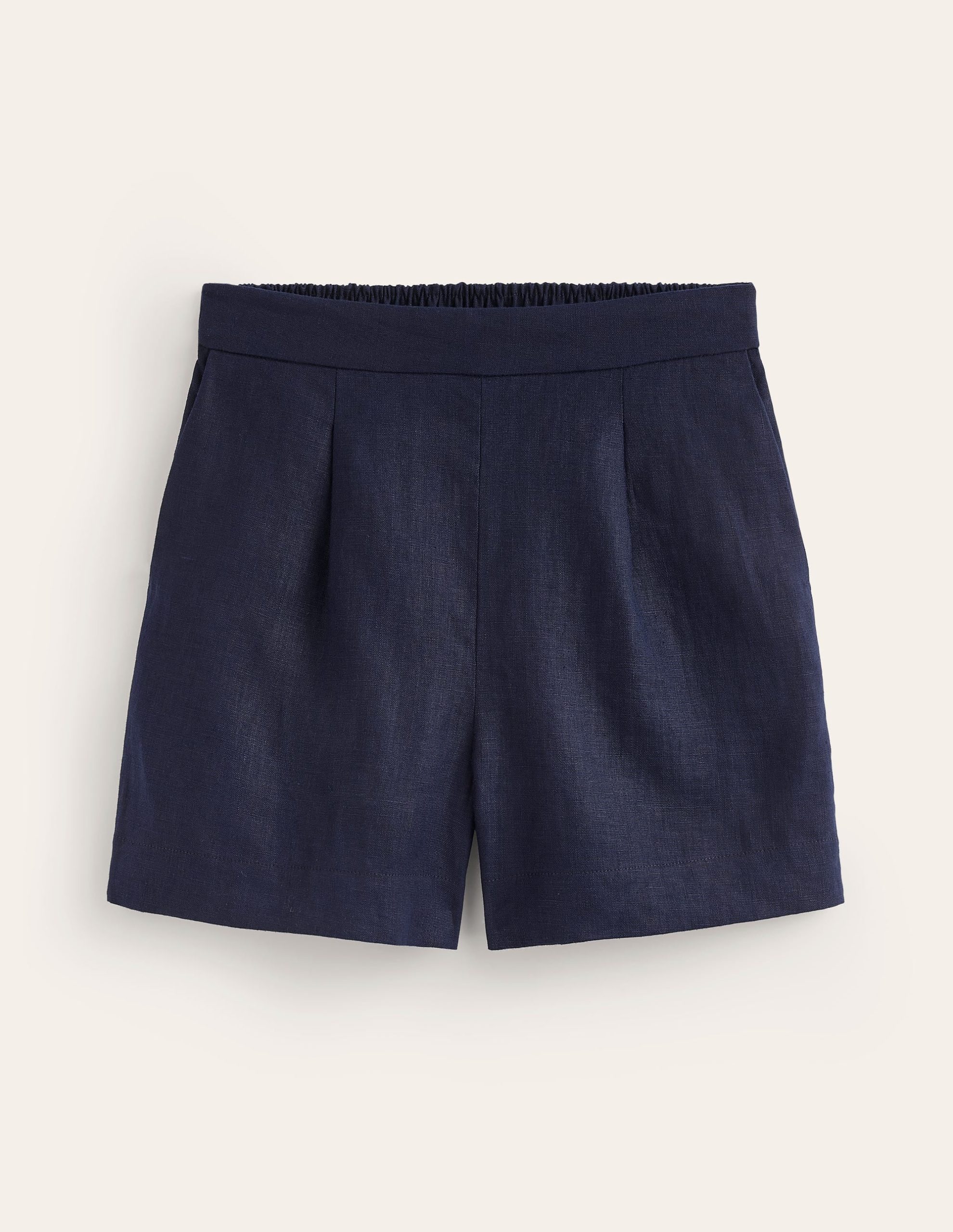 Hampstead Linen Shorts-Navy - Image 5