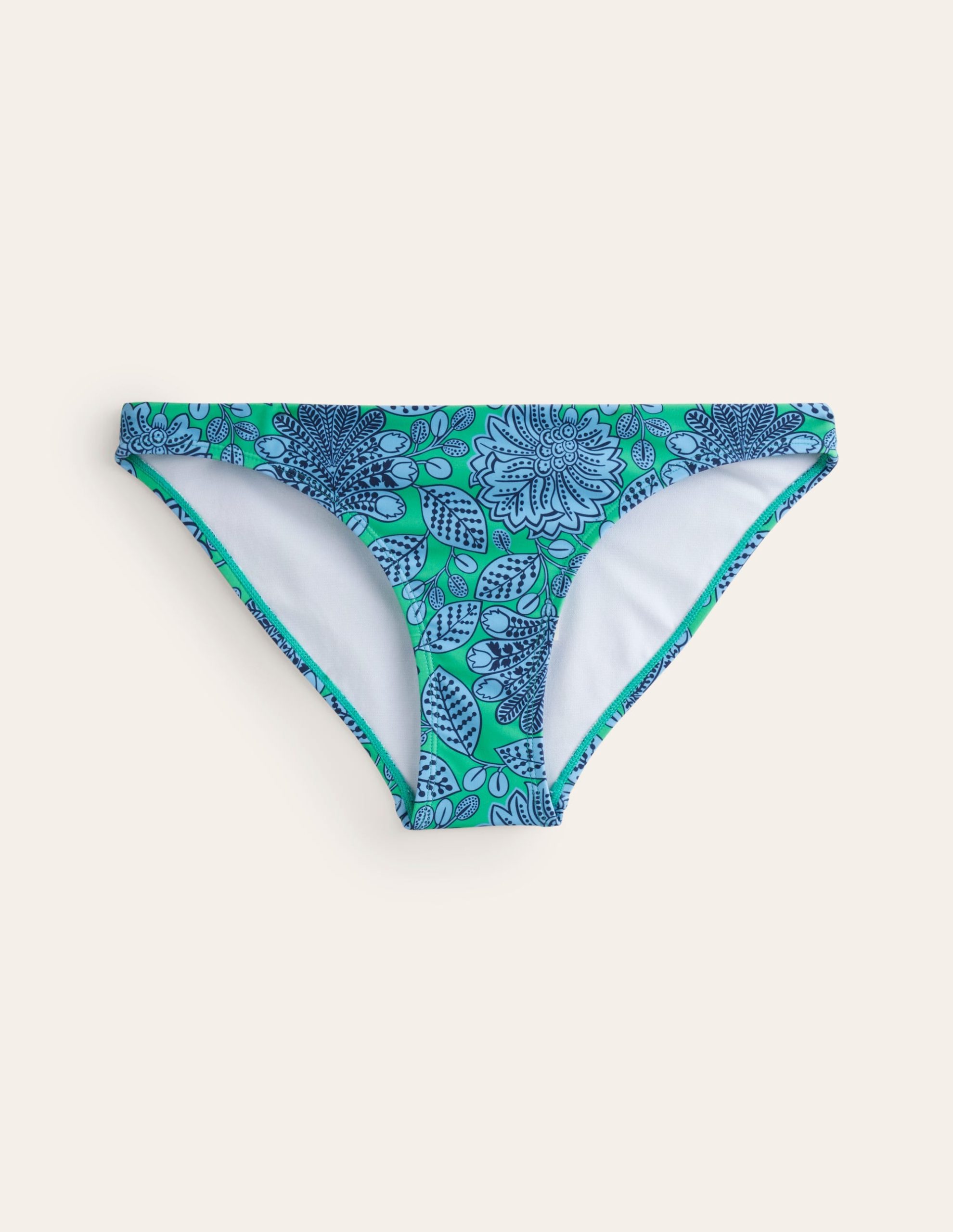 Classic Bikini Bottoms-Ming Green. Gardenia Swirl - Image 5