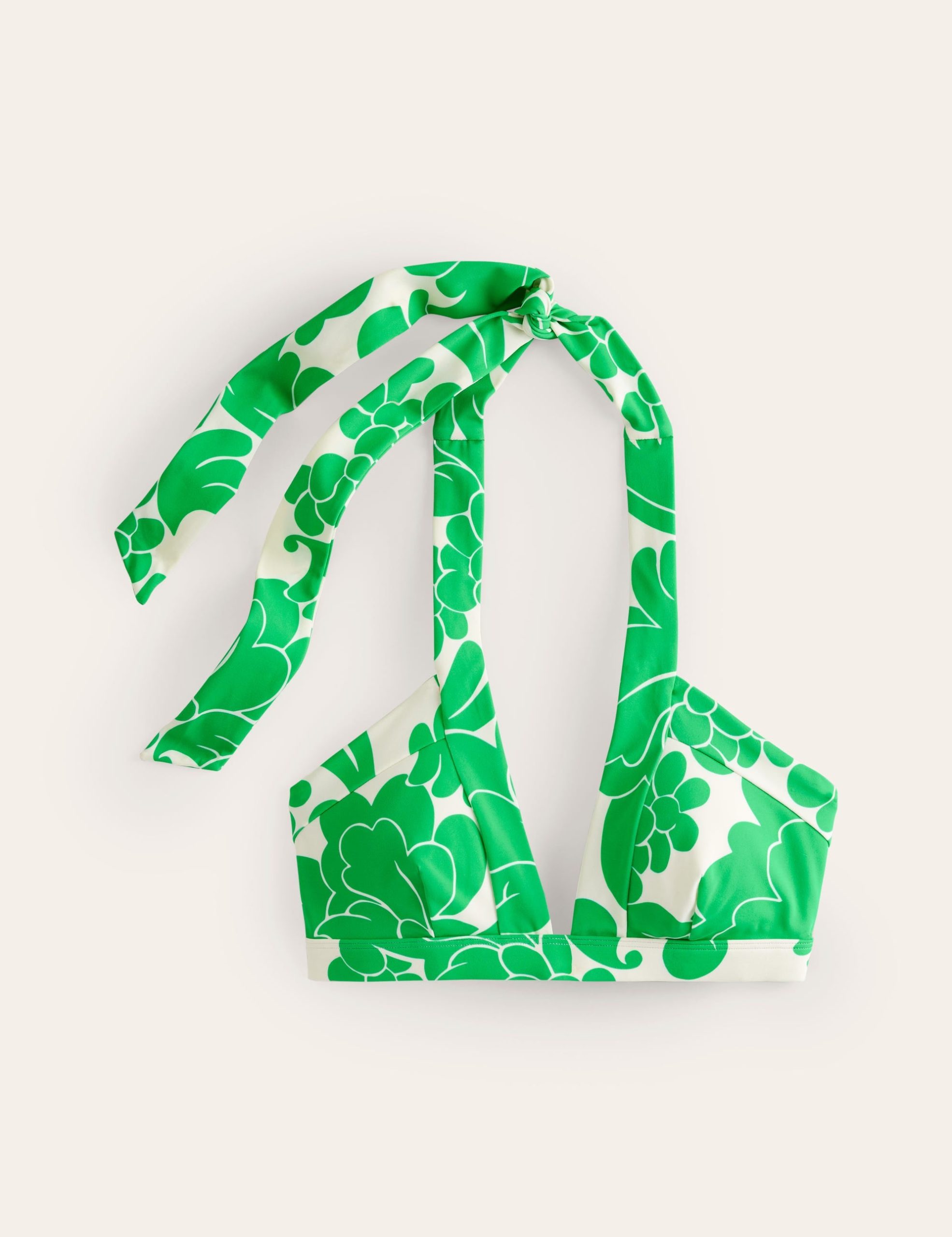 Ithaca Halter Bikini Top-Bright Green. Opulent Whirl - Image 5