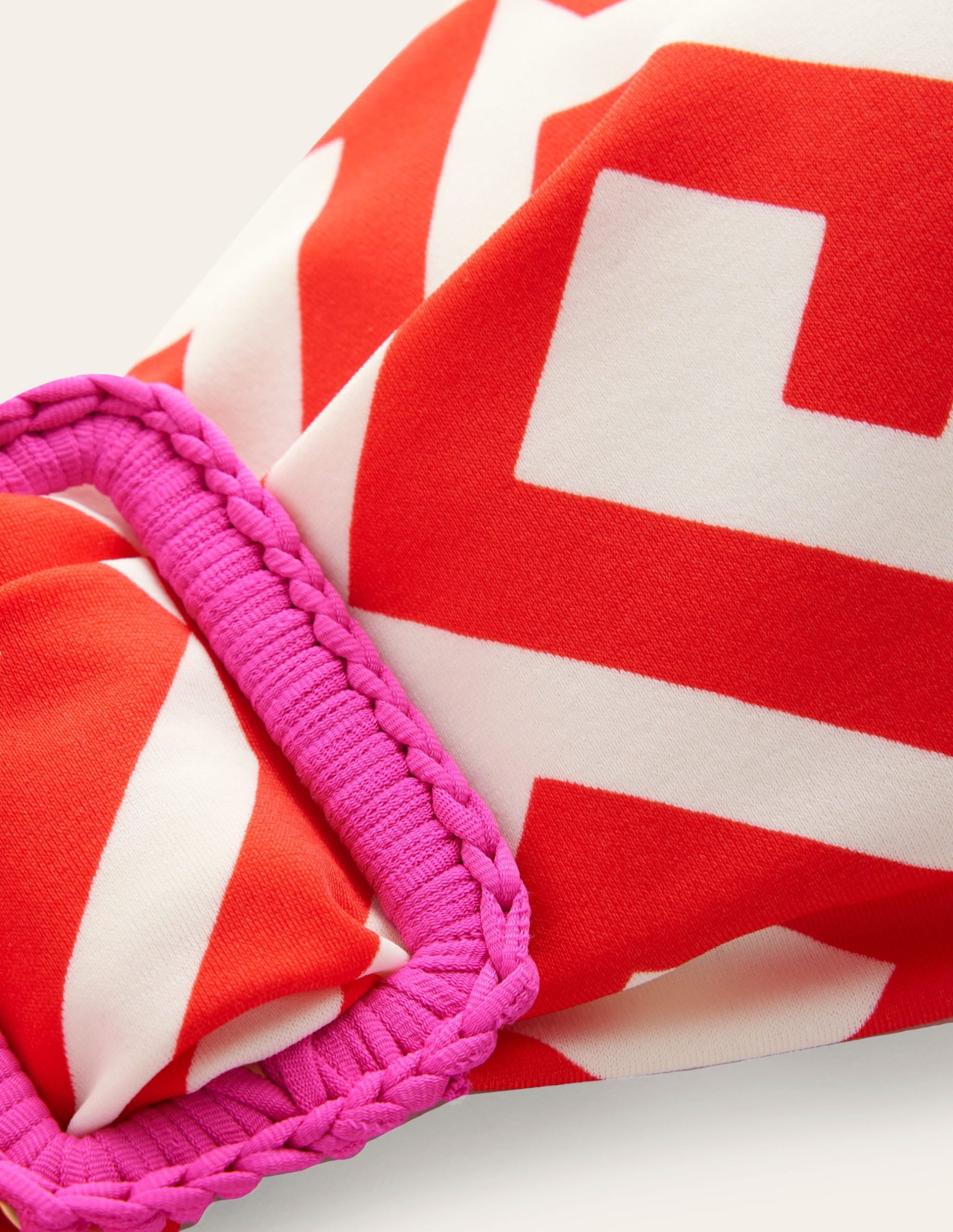 Taormina Bandeau Bikini Top-Flame Scarlet. Maze - Image 6