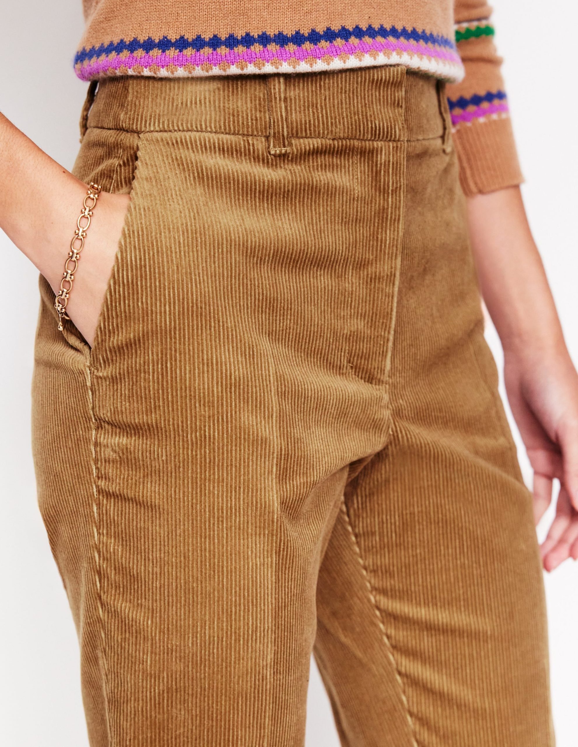 Kew Cord Pants-Camel - Image 2