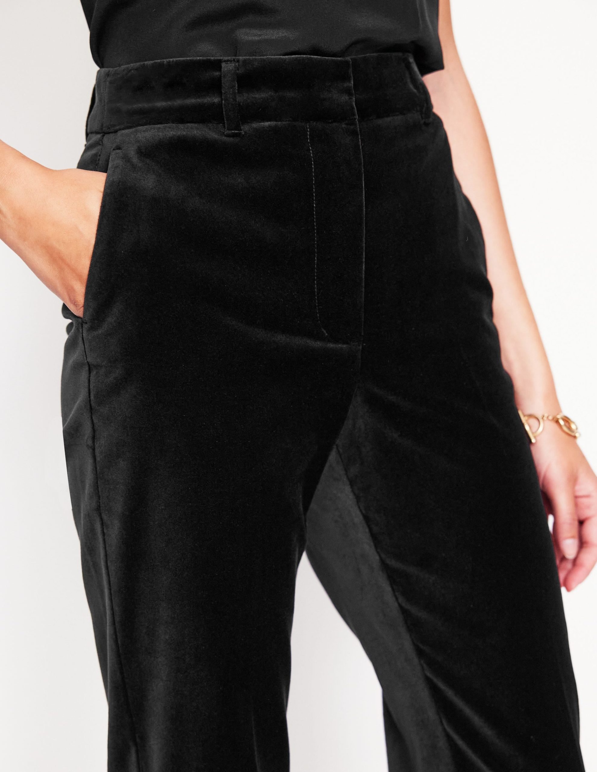 Kew Velvet Pants-Black - Image 2