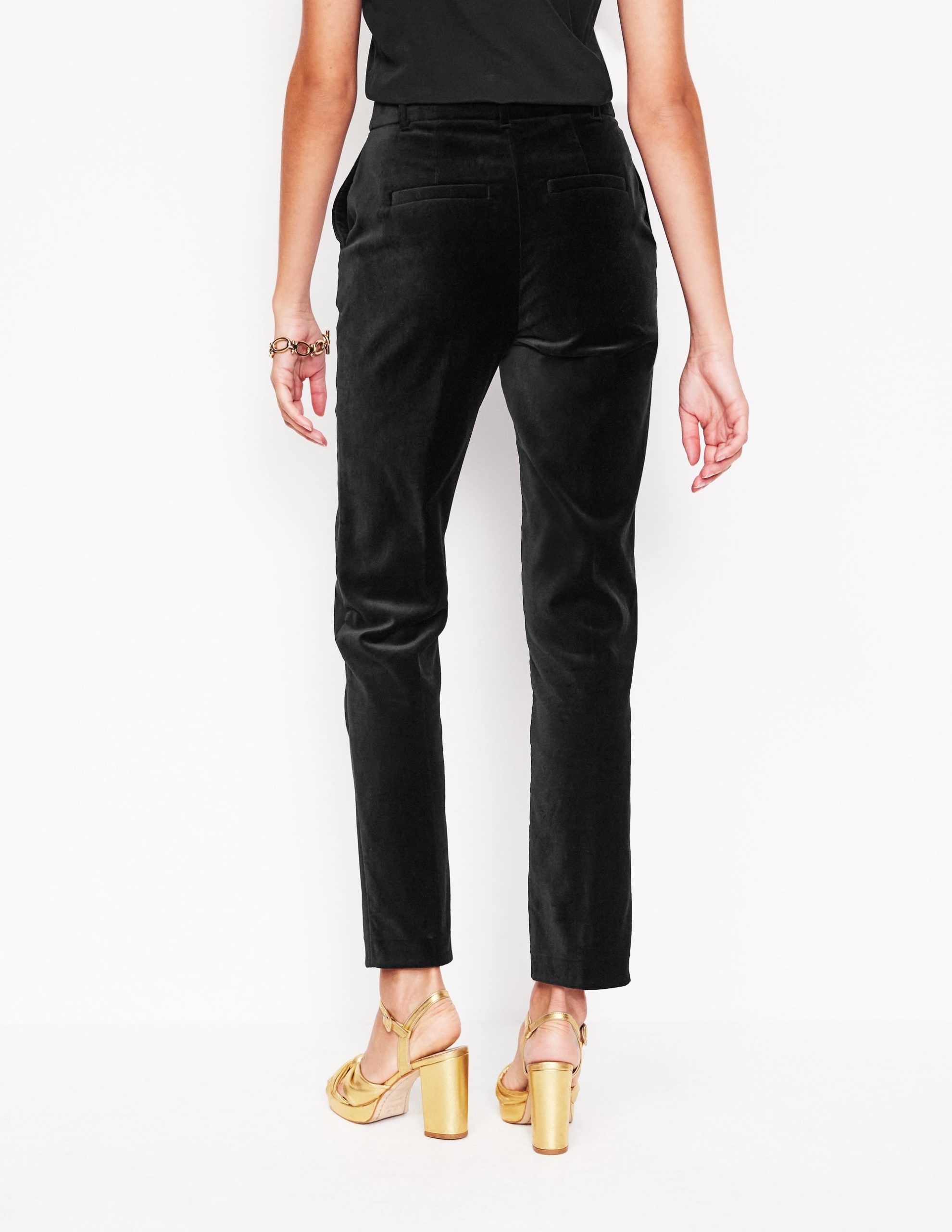 Kew Velvet Pants-Black - Image 3
