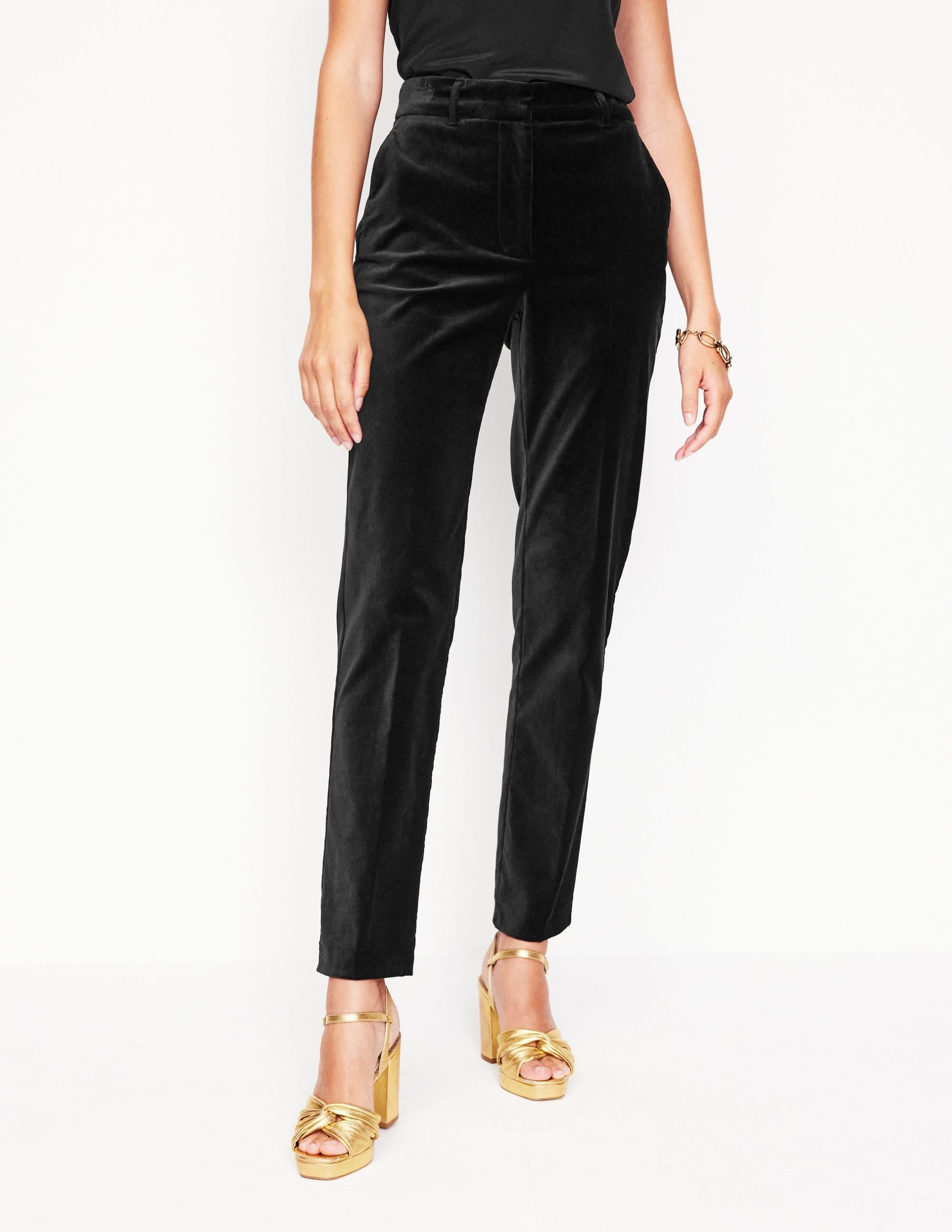 Kew Velvet Pants-Black - Image 4