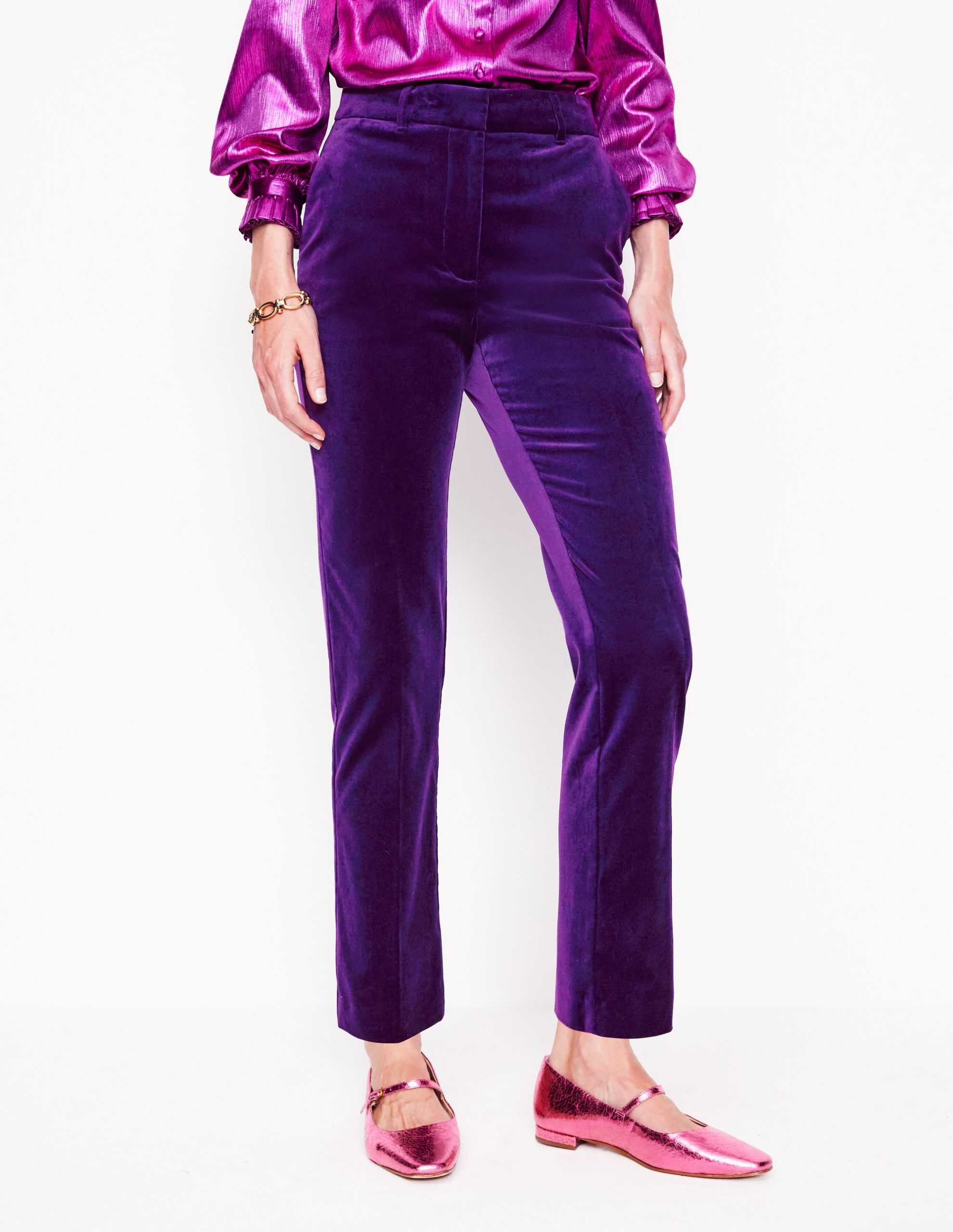 Kew Velvet Pants-Viola - Image 4