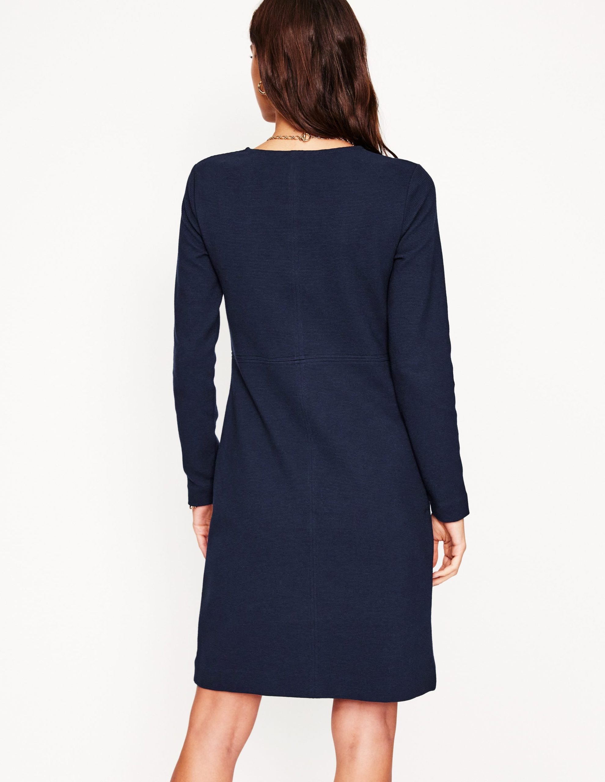 Cornelia Ottoman Dress-Navy - Image 3