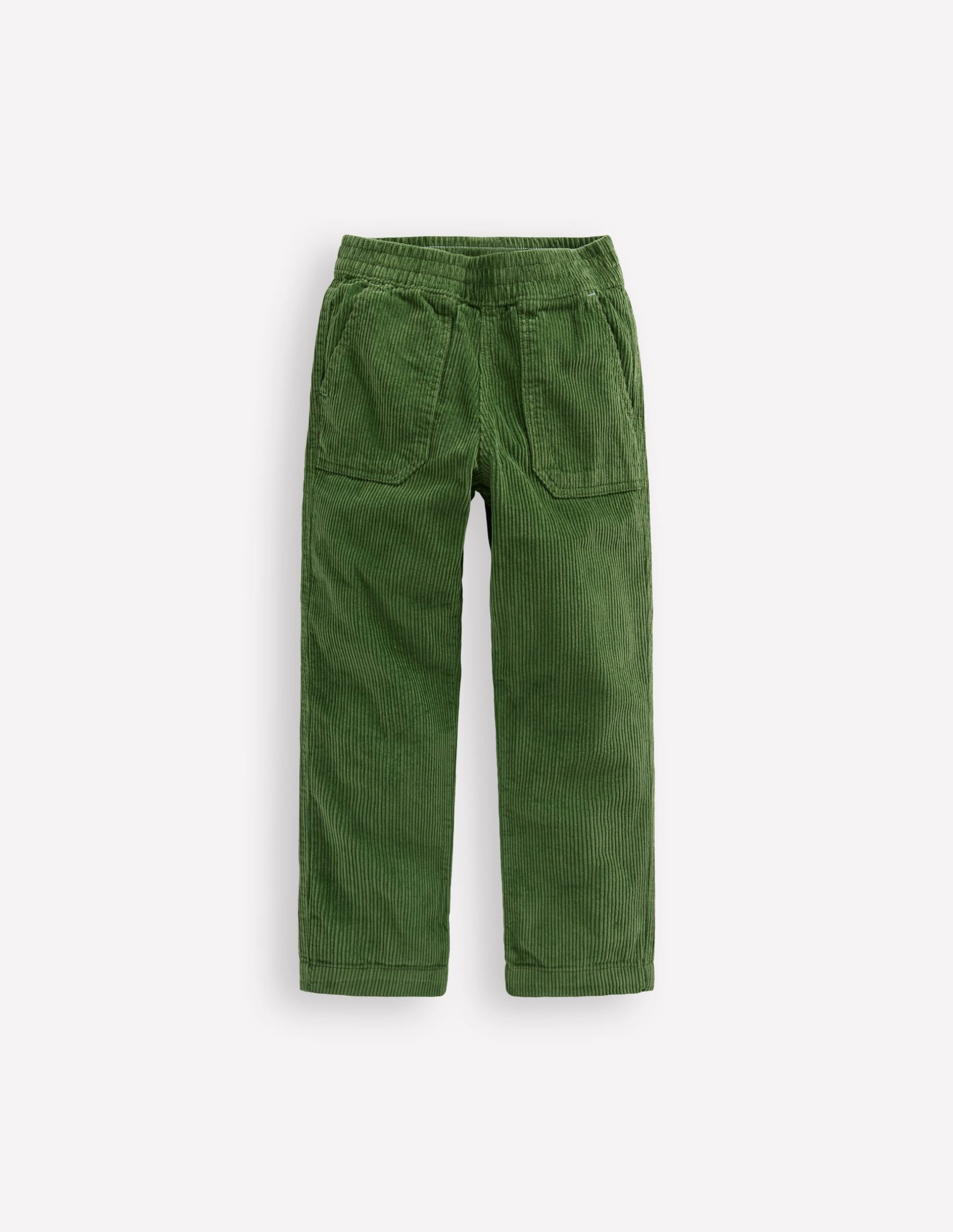Pull-on Cord Pants-Promenade Green