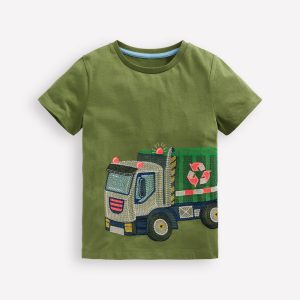 Superstitch T-Shirt-Safari Green Recycling Truck