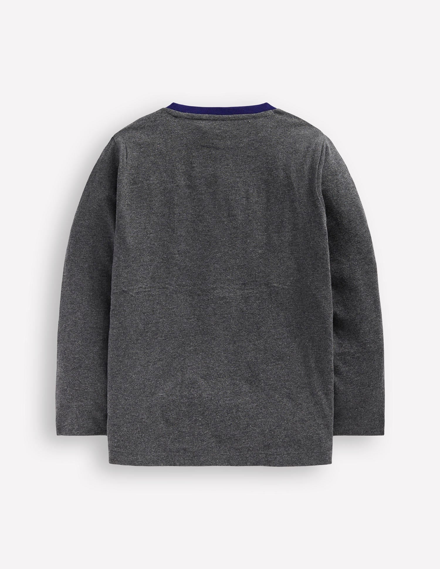 Star Appliqué T-shirt-GREY MARL STAR - Image 3