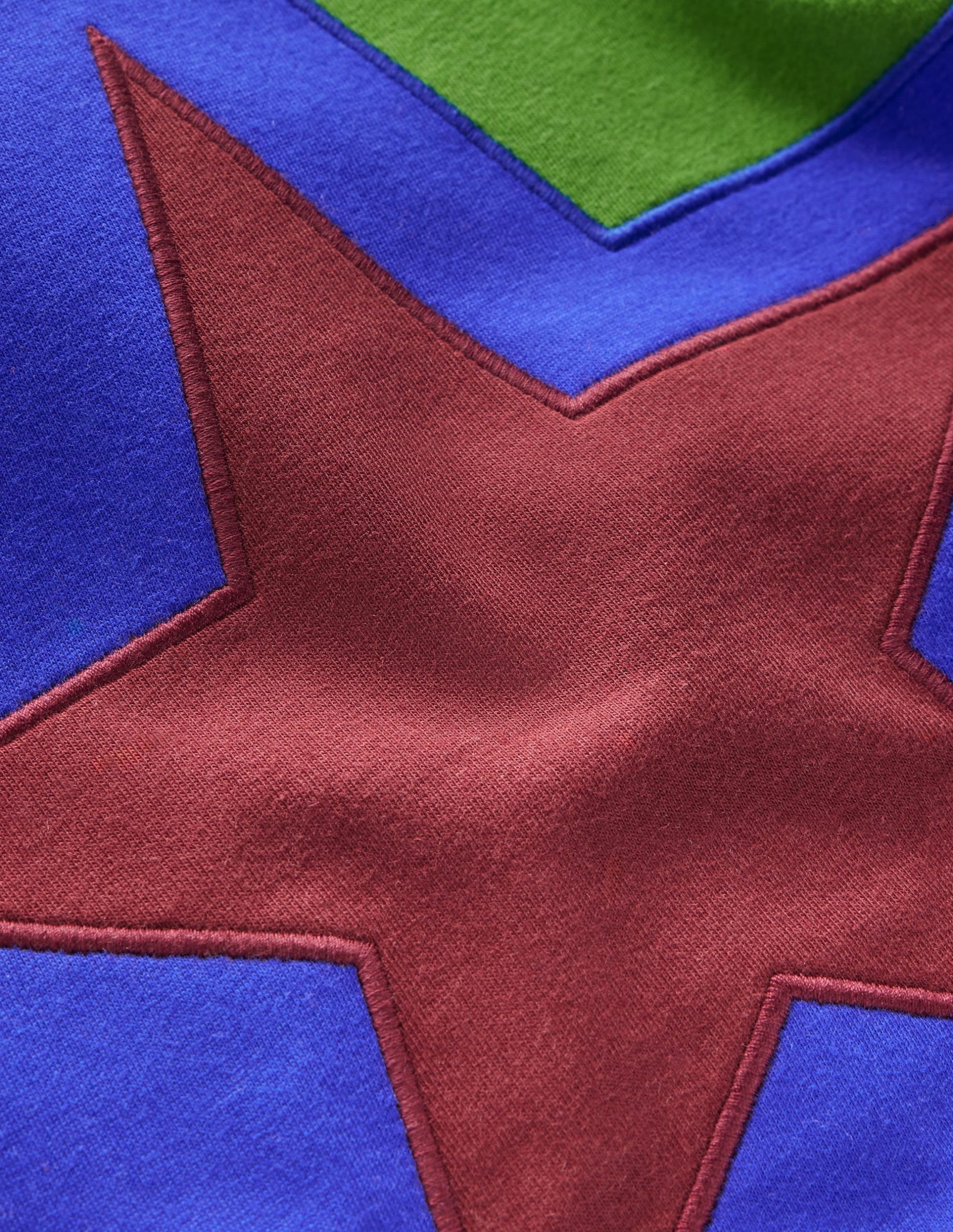 Star Appliqu?? T-shirt-Broccoli Green Star - Image 6