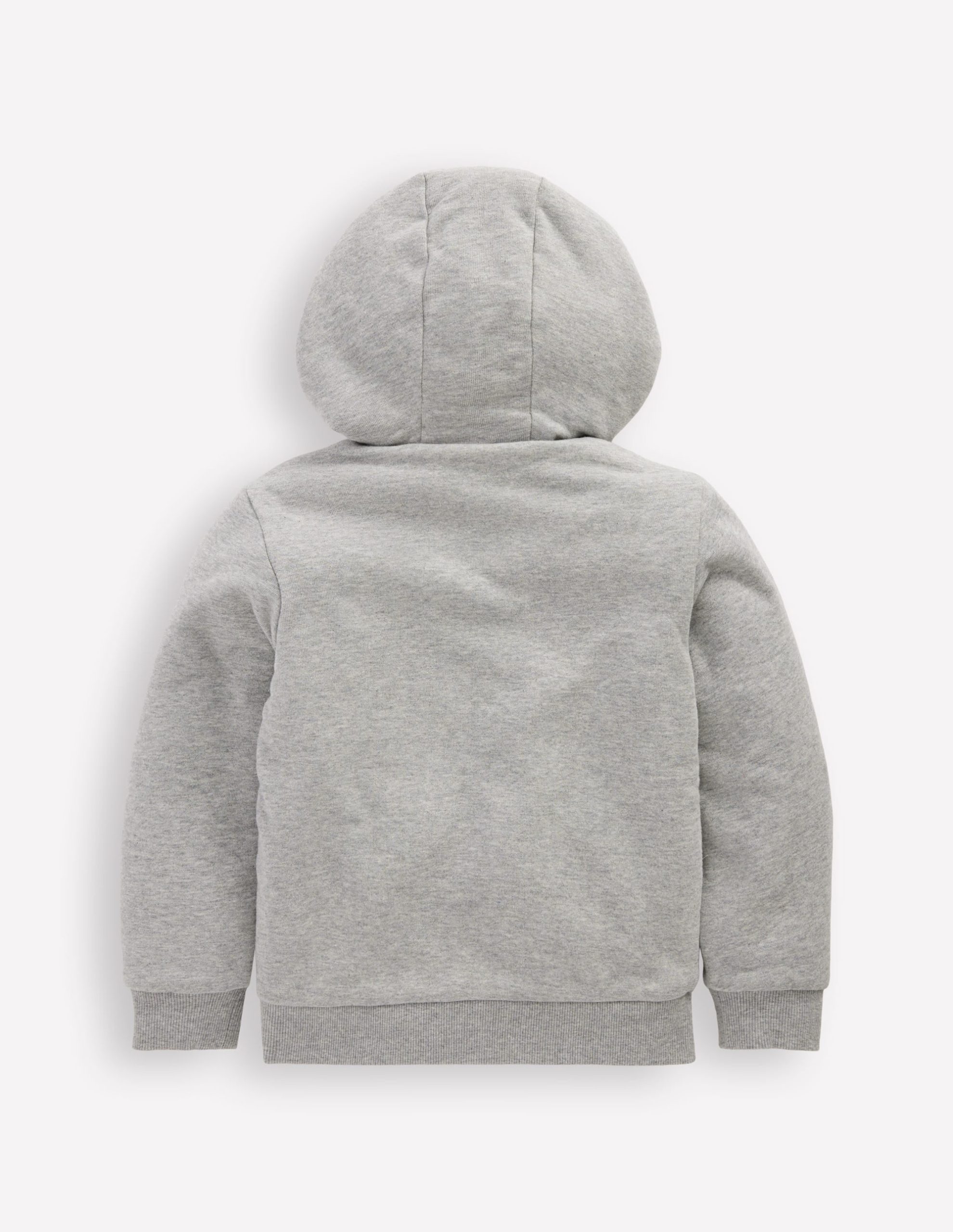 Reversible Borg Hoody-Grey Marl - Image 5