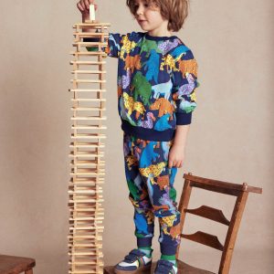 Everyday Printed Sweatshirt-Prehistoric Animals