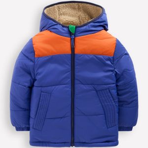 Reversible Cosy Borg Jacket-Mazarine Blue