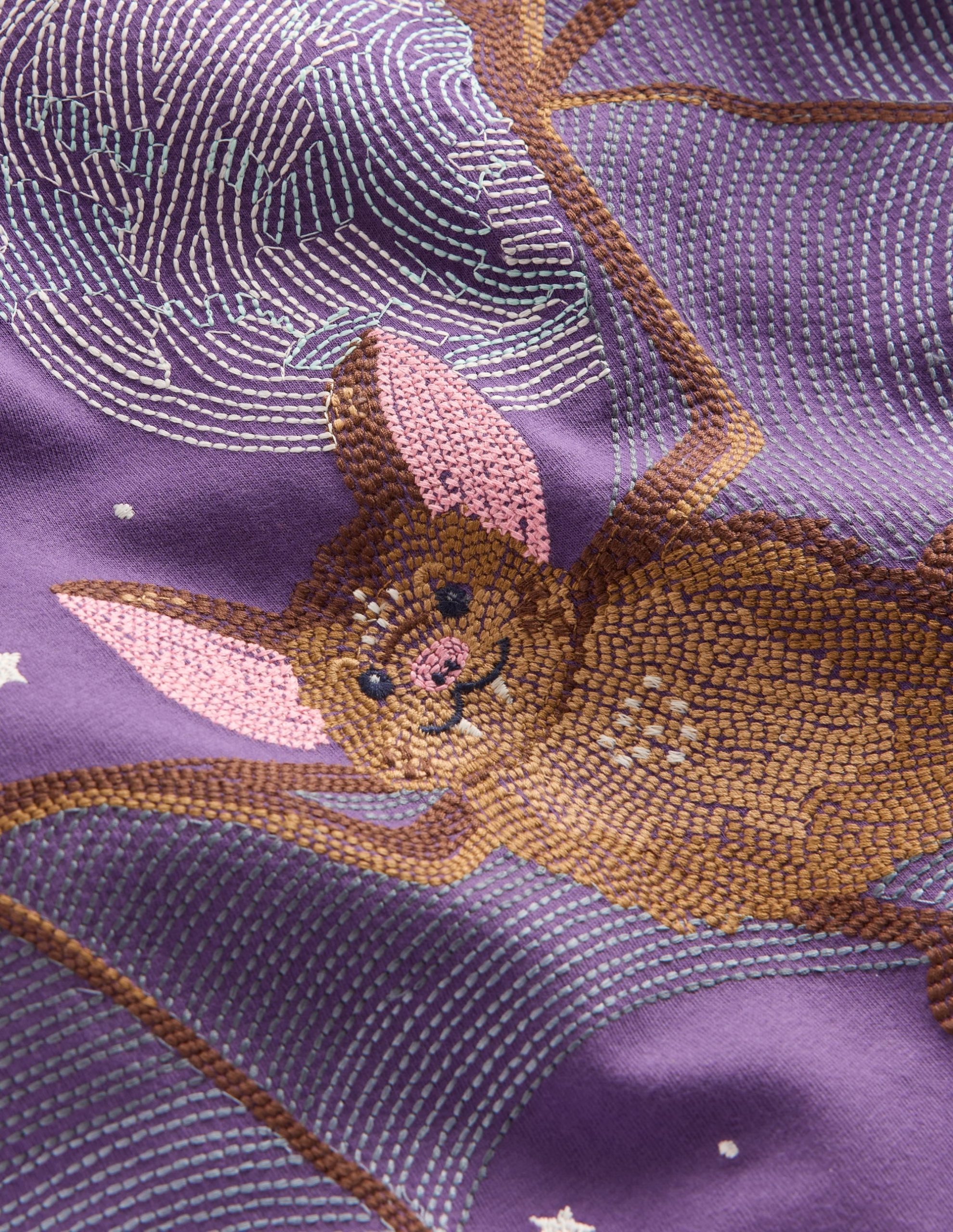Glow Superstitch T-shirt-Mystic Purple Bat - Image 3