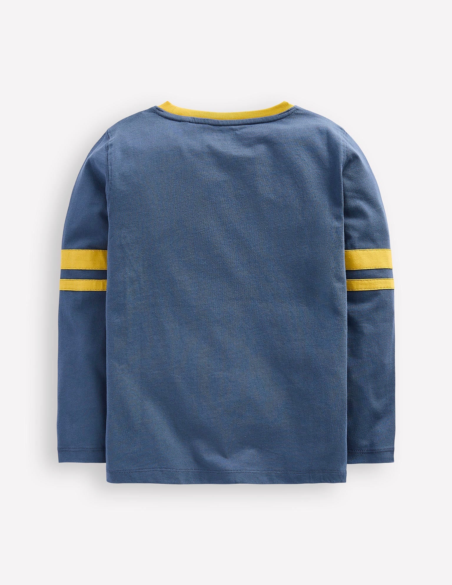 Colour Block T-shirt-Robot Blue/ Canary Yellow - Image 2