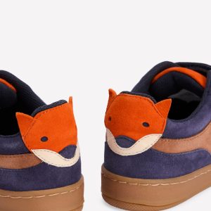 Colourblock Sneakers-Toffee Brown Fox