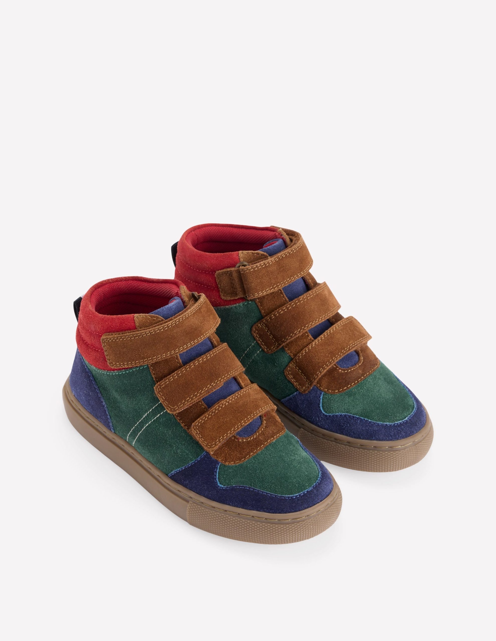 Suede High Tops-Pine Green Colour Block - Image 3