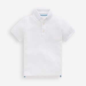 Piqué Polo Shirt-White