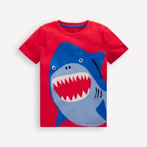 Fun Graphic T-shirt-Strawberry Tart Shark
