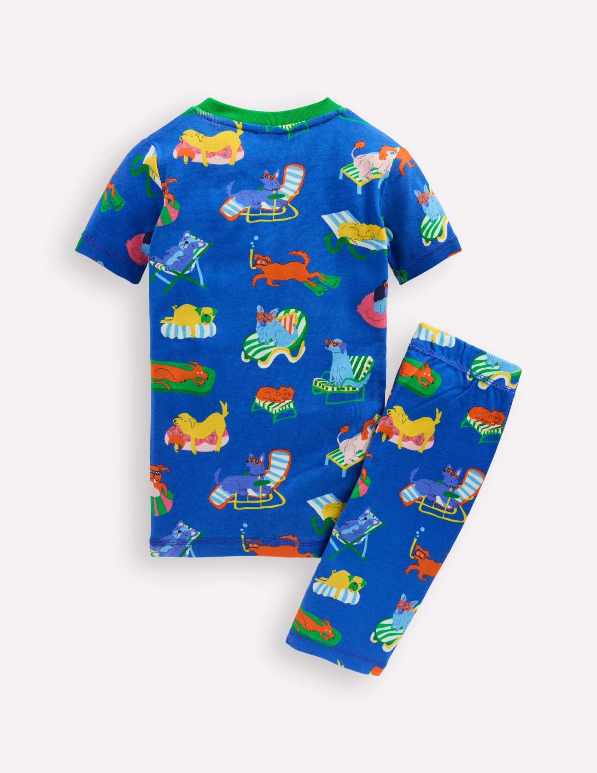 Snug Short John Pajamas-Poolside Pets - Image 5
