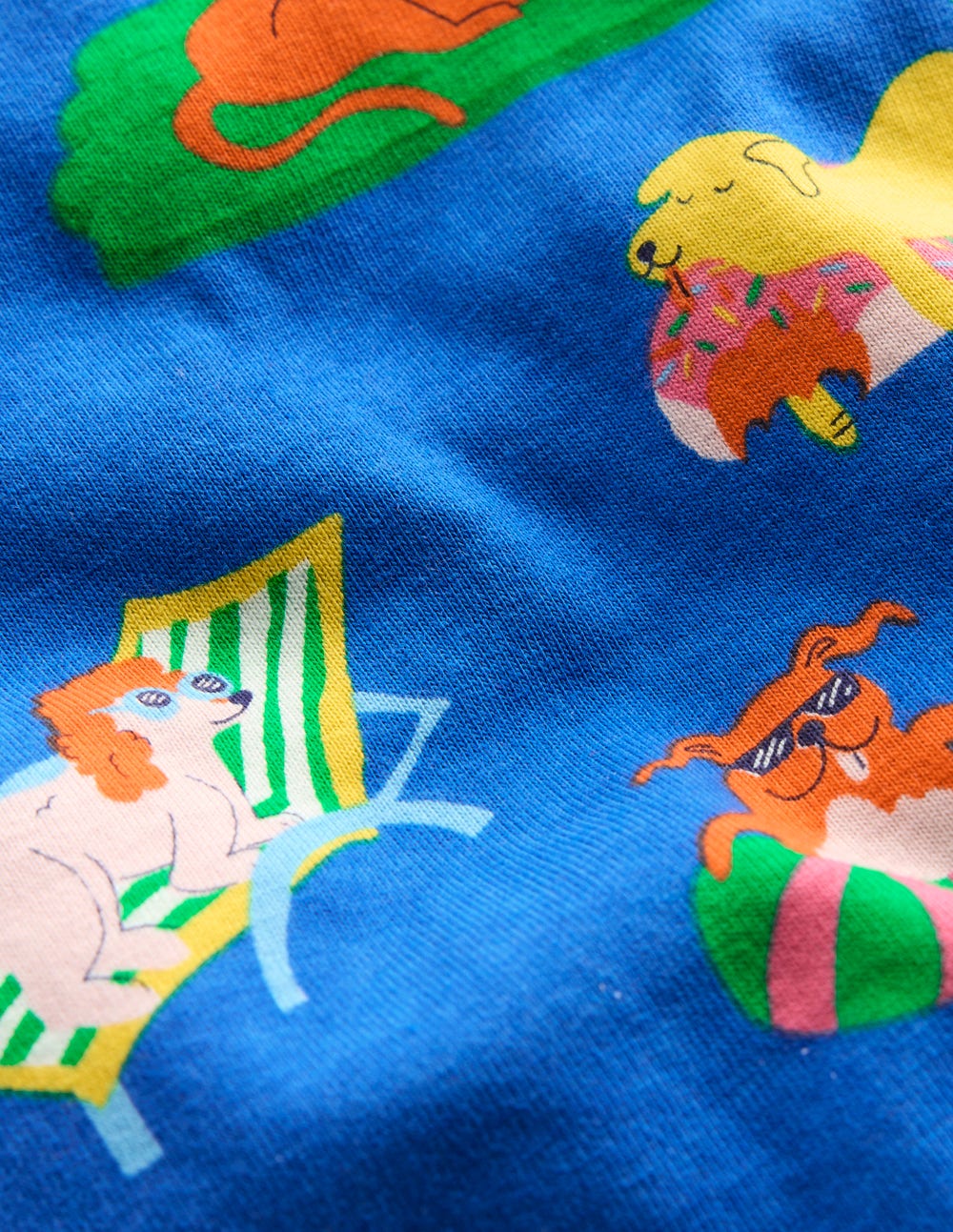 Snug Short John Pajamas-Poolside Pets - Image 6