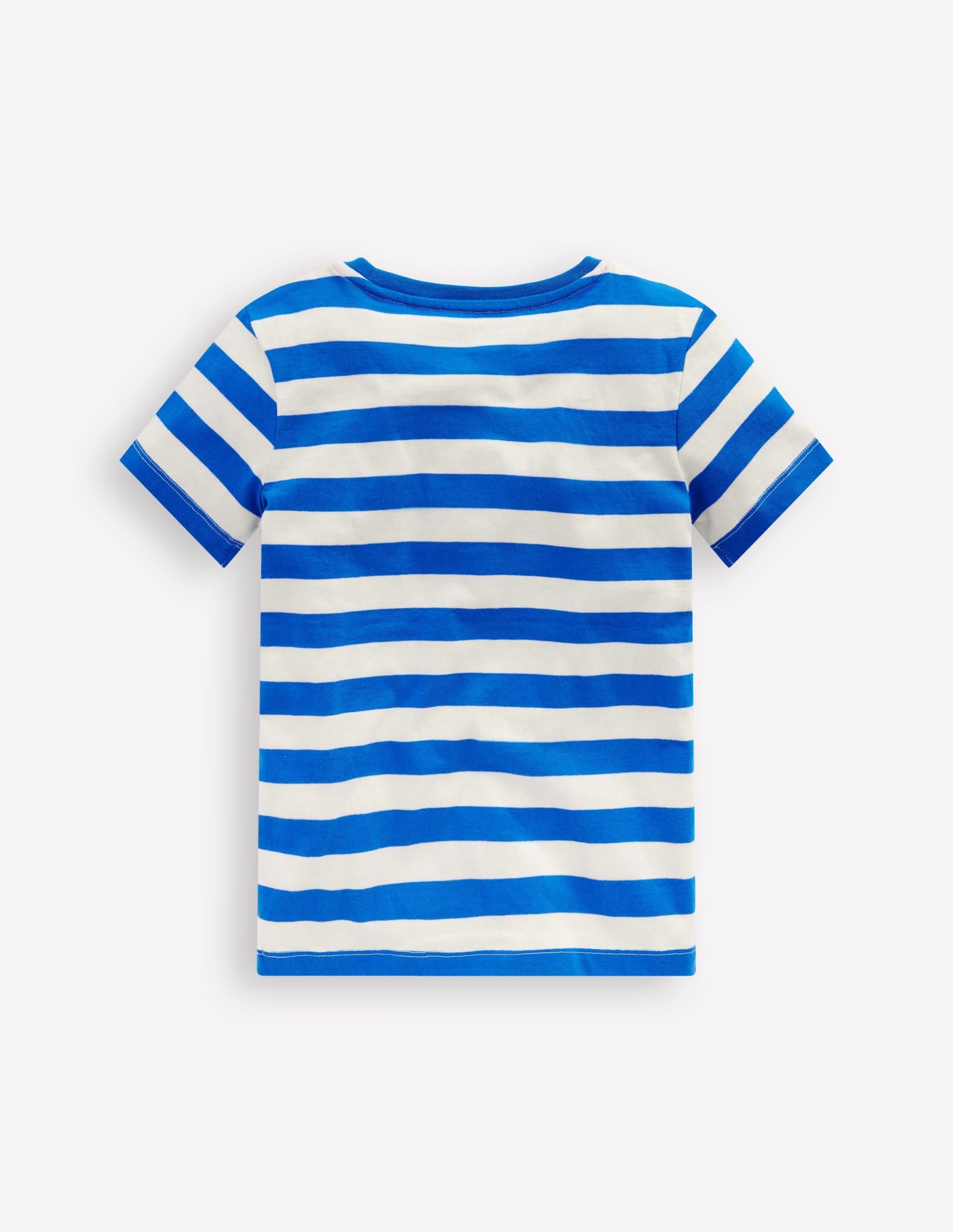 Short Sleeve Boucl?? T-shirt-Gallery Blue/ Ivory Fruit Face - Image 5