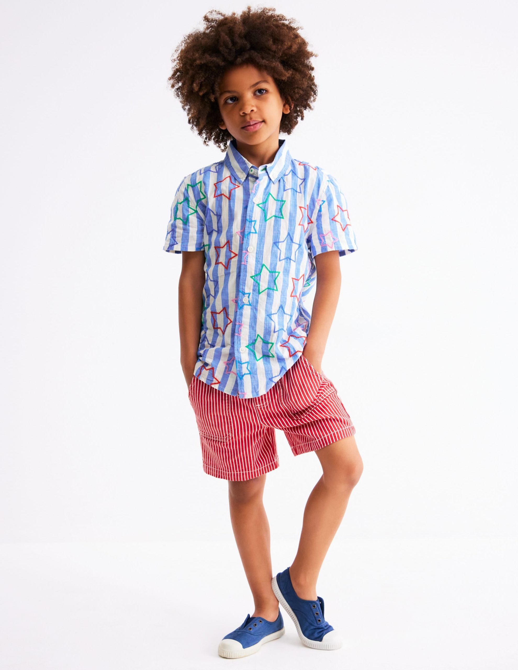 Fun Cotton Shirt-Starry Stripe - Image 2