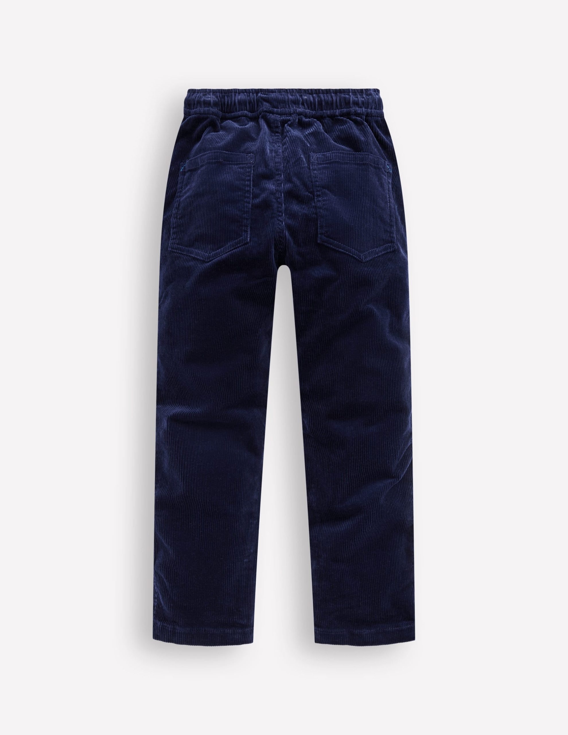 Slim Pull On Trousers-College Navy Cord - Image 2