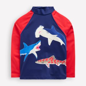 Logo Rash Vest-College Navy Sharks