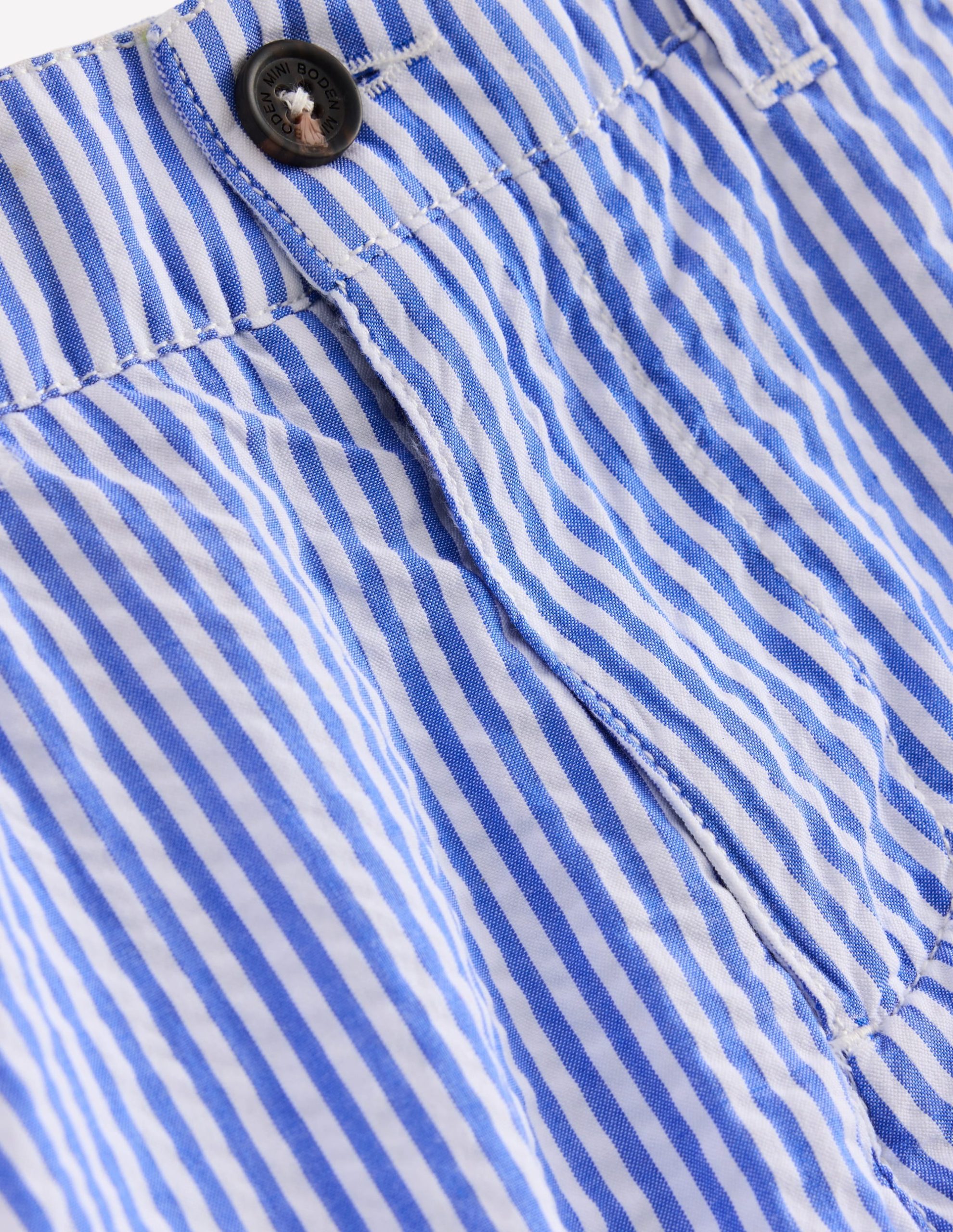 Seersucker Shorts-Blue Ticking Stripe - Image 4