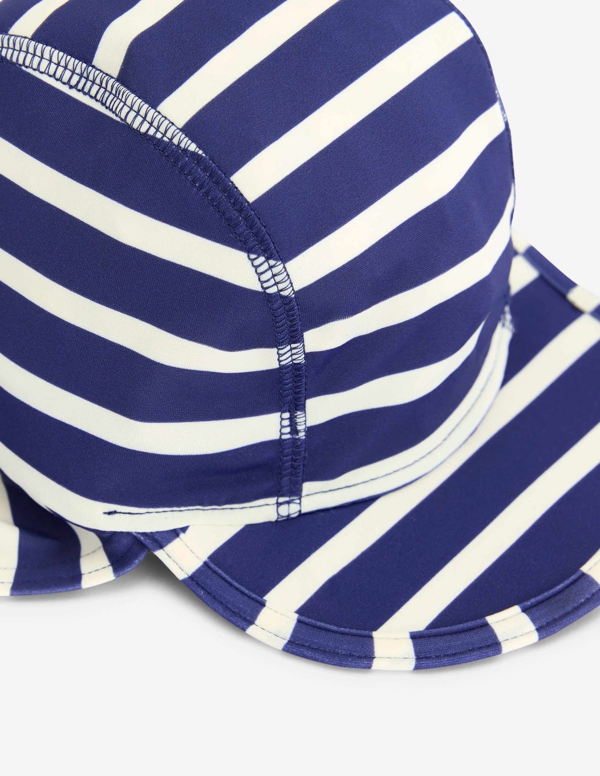 Fun Sun Safe Hat-Navy and Ivory Stripe - Image 2